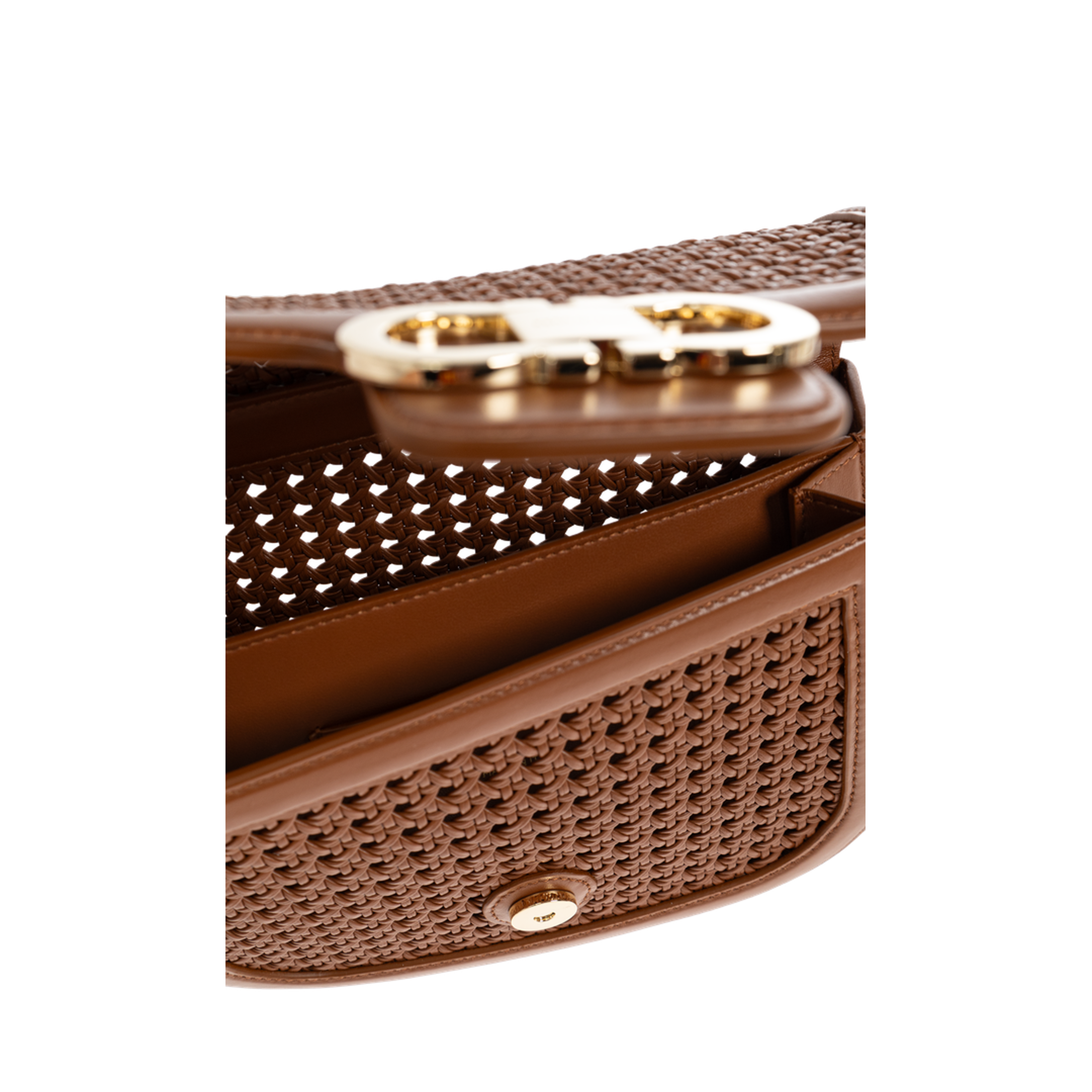 Double G XS Hammered Calfskin Crossbody - Nero - Image 3