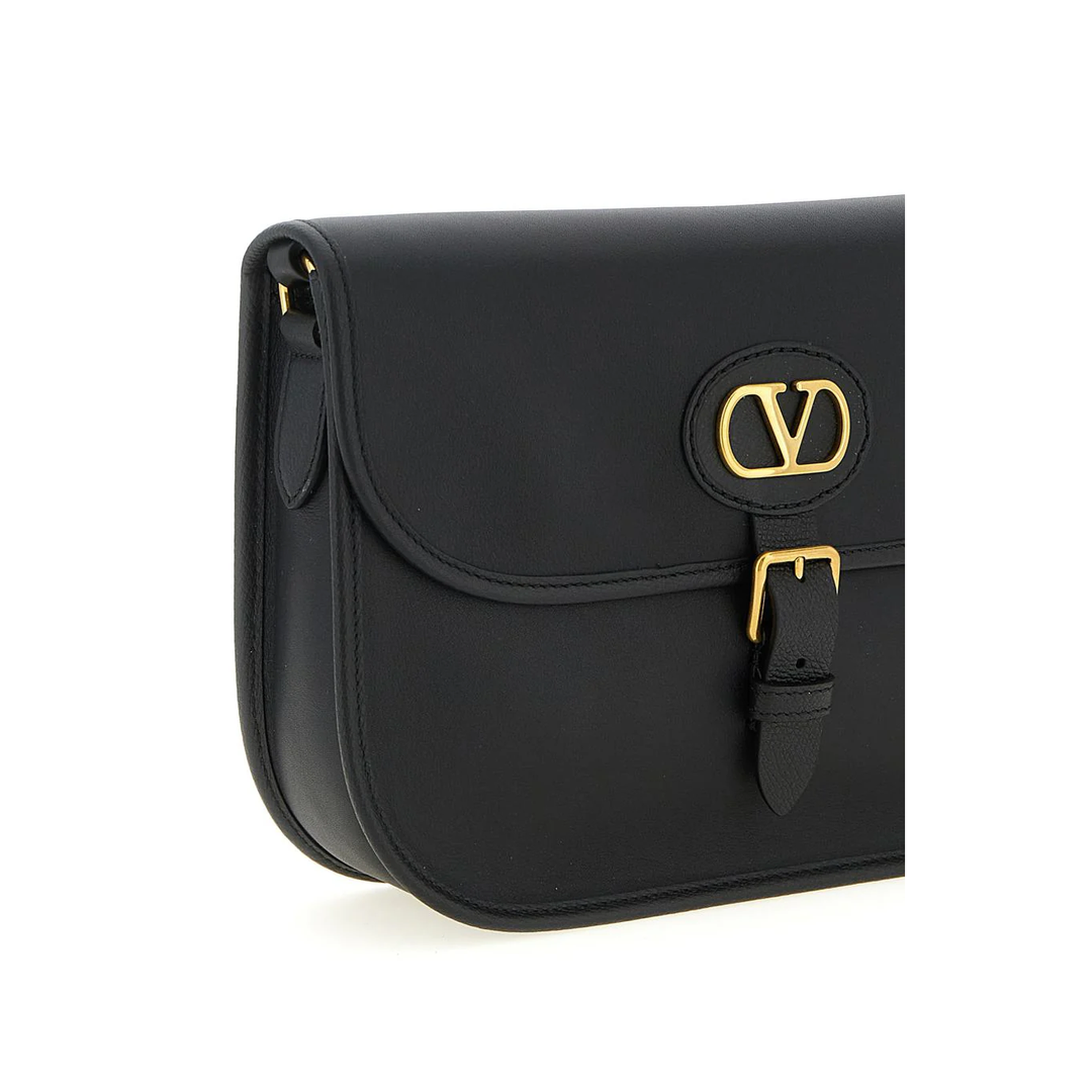 Antibes Calfskin Shoulder Bag - Cognac Brown - Image 3