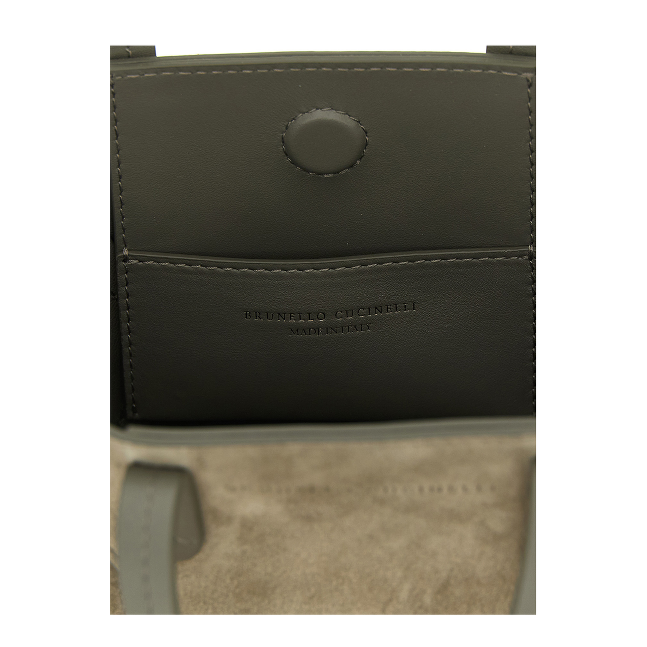 BC Duo Mini Suede Bag - Khaki - Image 4