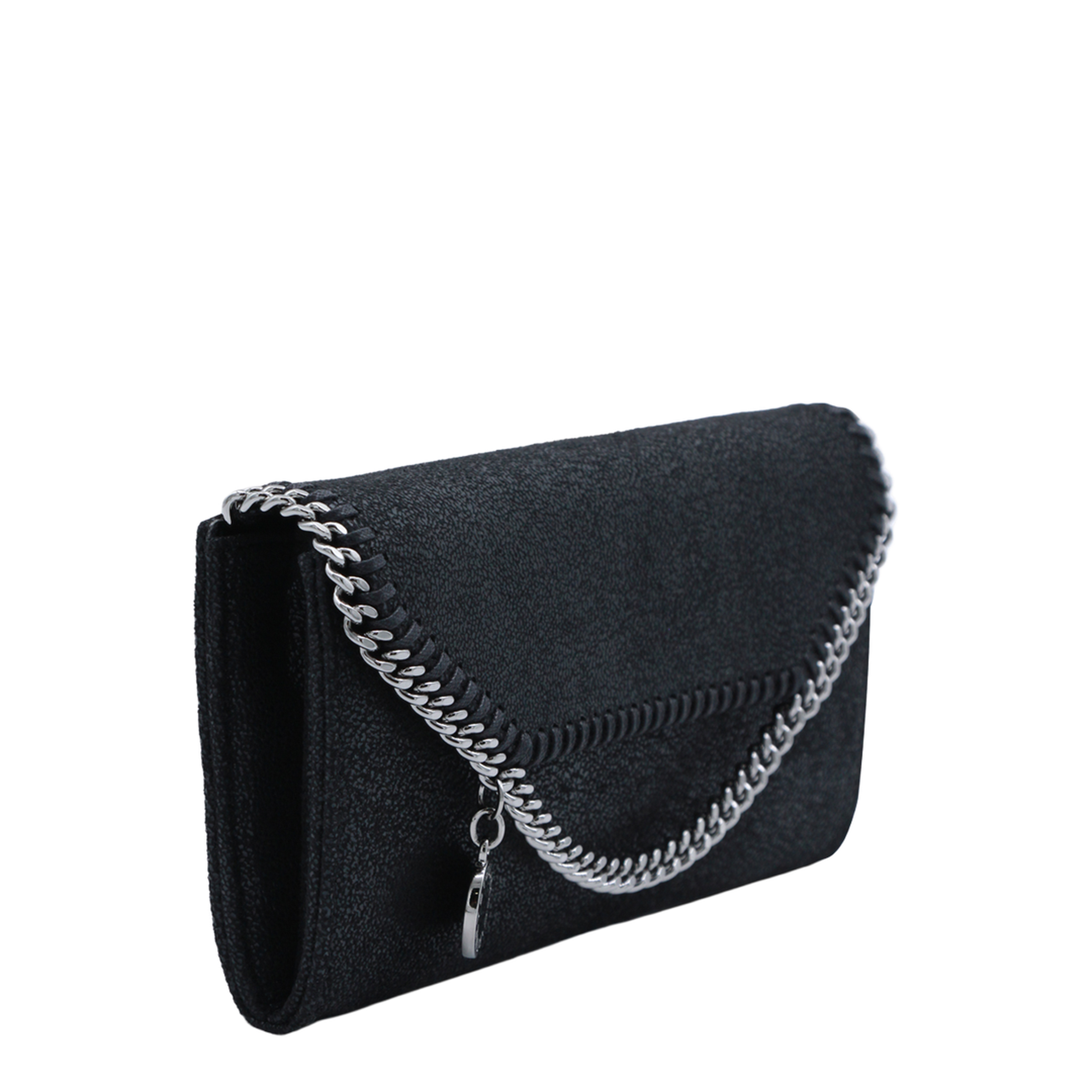 Falabella Matte Shaggy Deer Wallet-On-Chain Crossbody - Black - Image 4