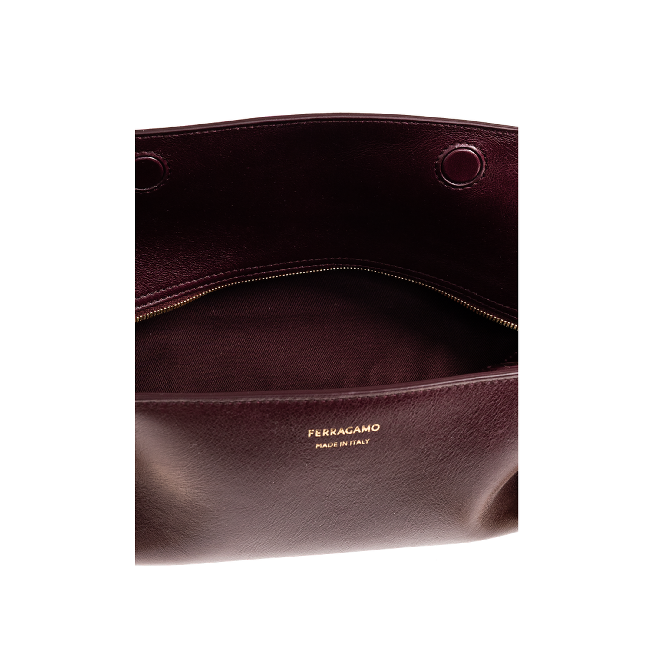 Scarf Small Calfskin Shoulder Bag - Plum - Image 4