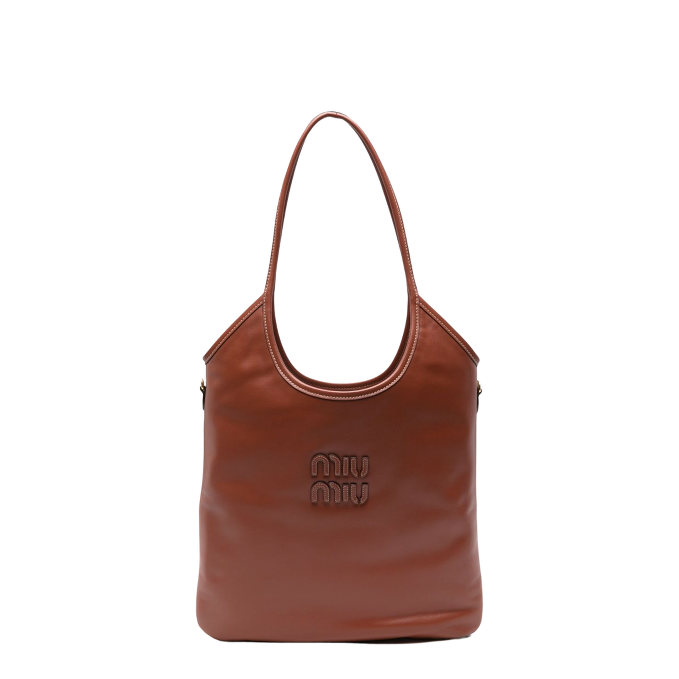 Ivy Medium Calfskin Shoulder Bag - Rust - Image 1