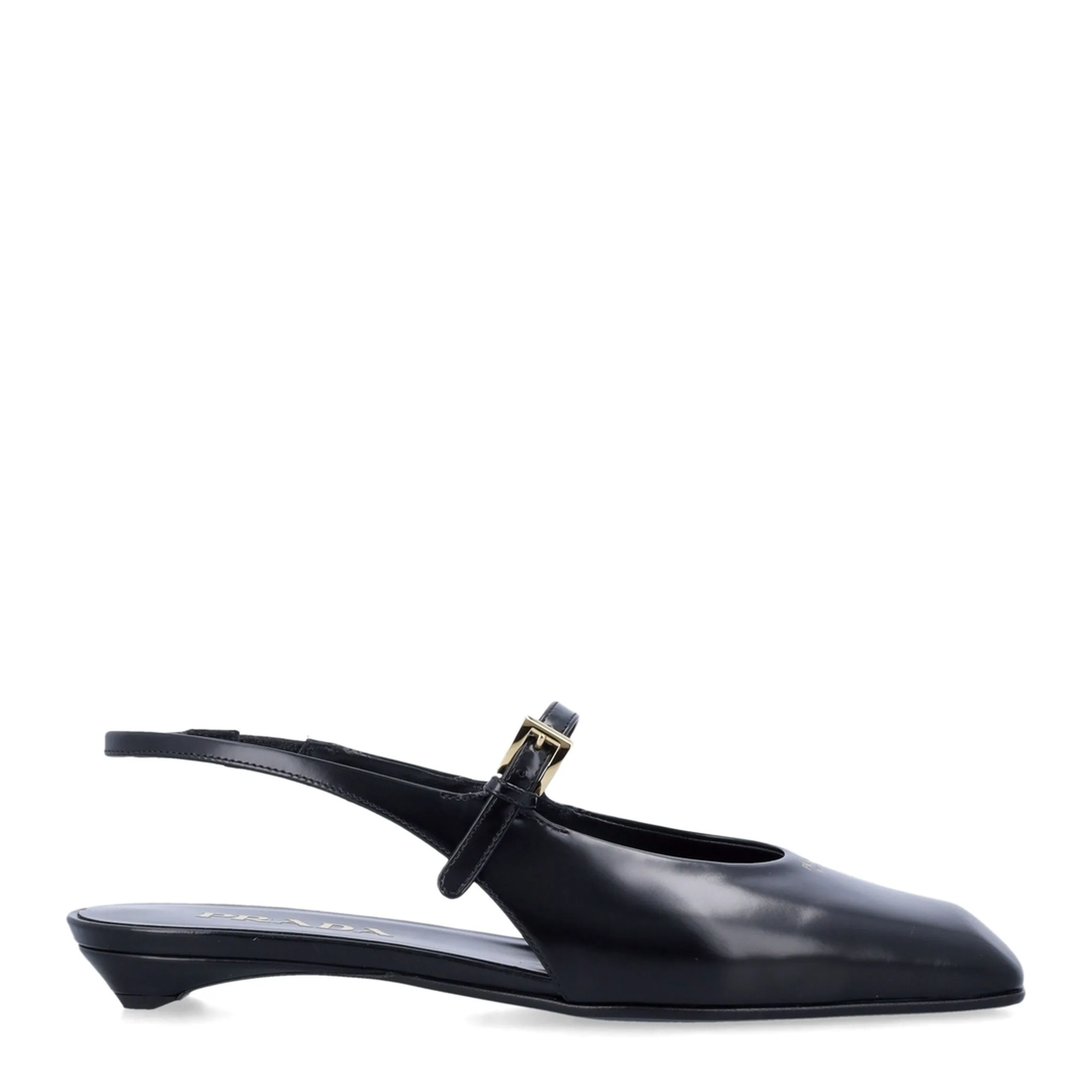 Leather Slingback Ballet Flats - Image 1