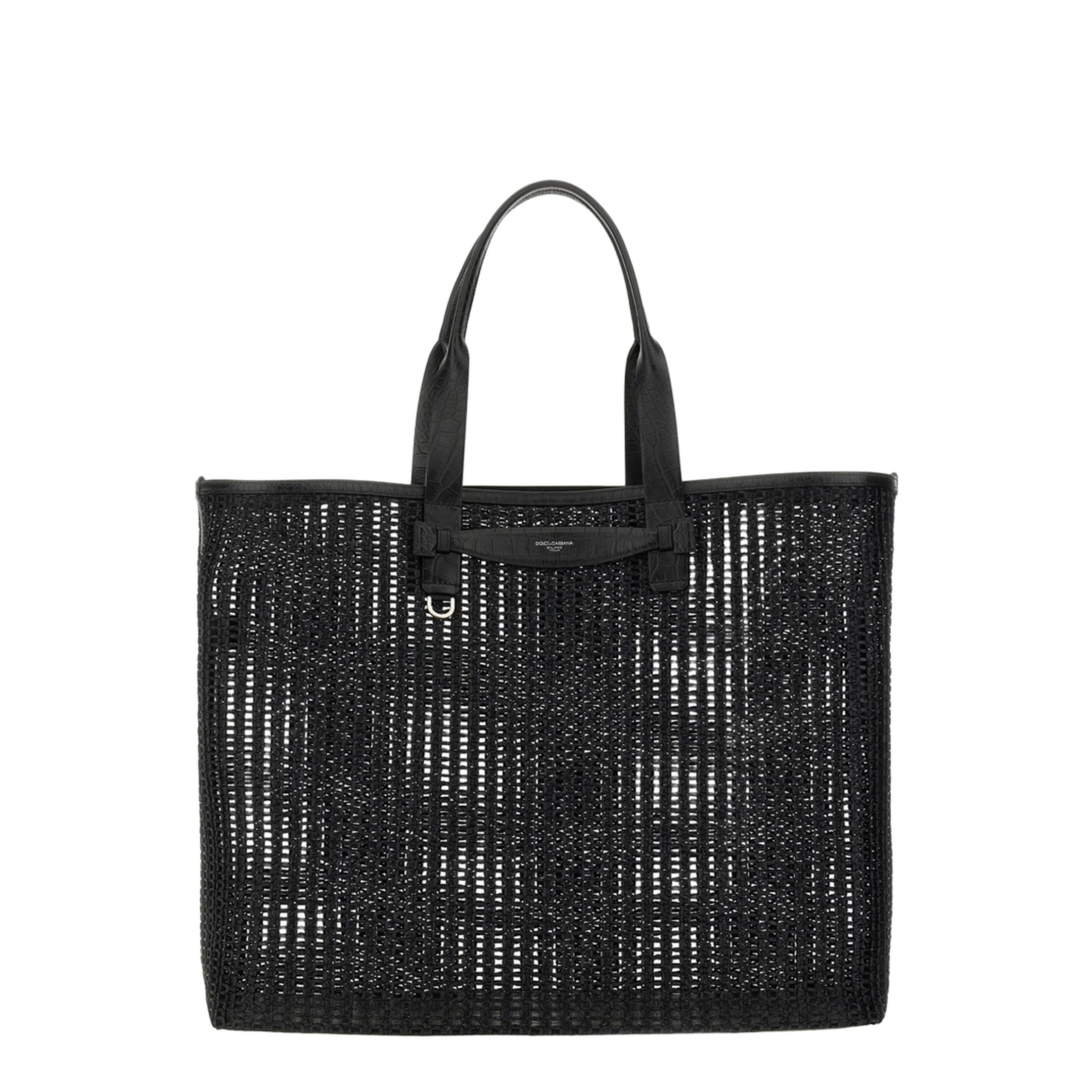 Adamo Calfskin Shopper Tote - Black - Image 1