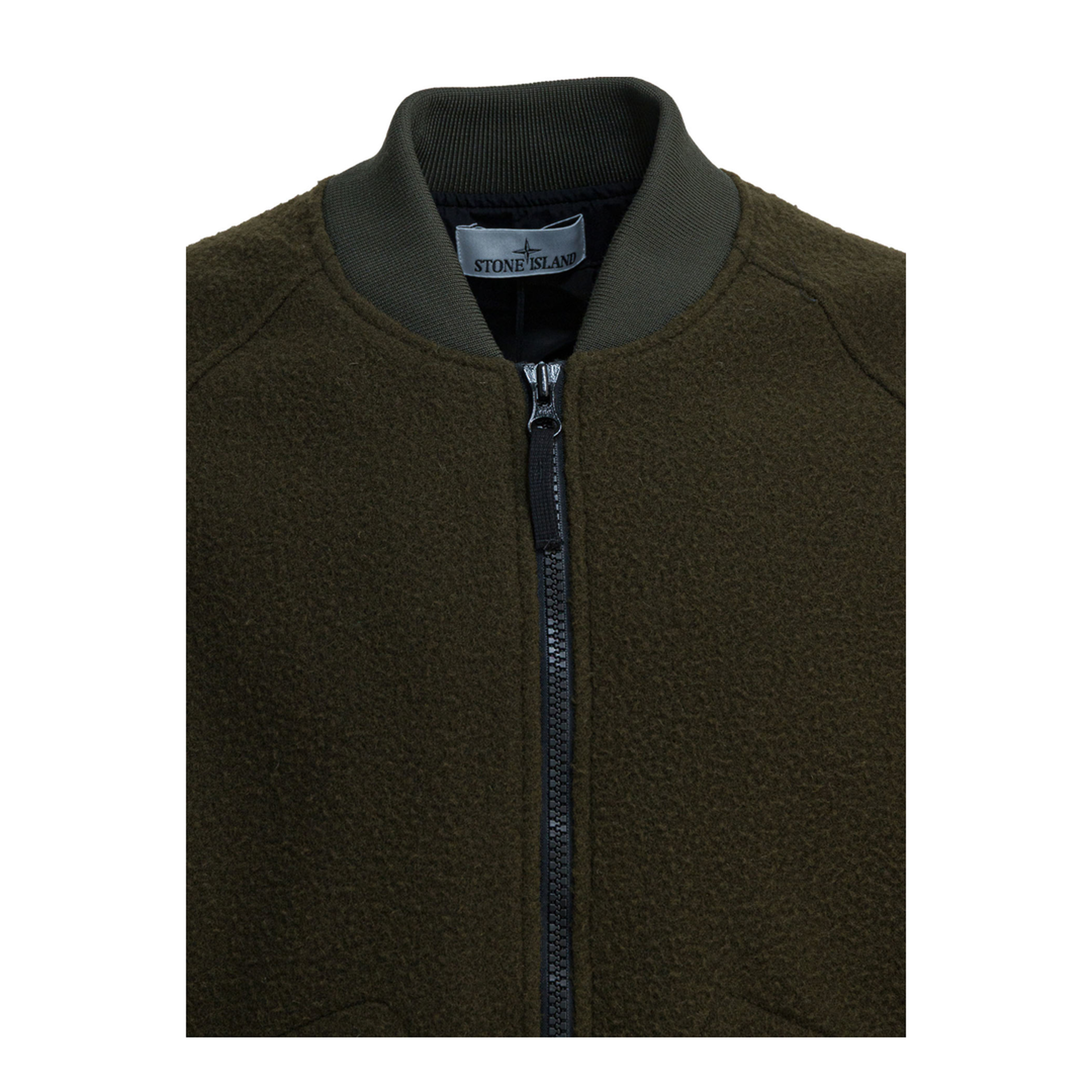 Waterproof Wool And Nylon Bomber Jacket - Image 3