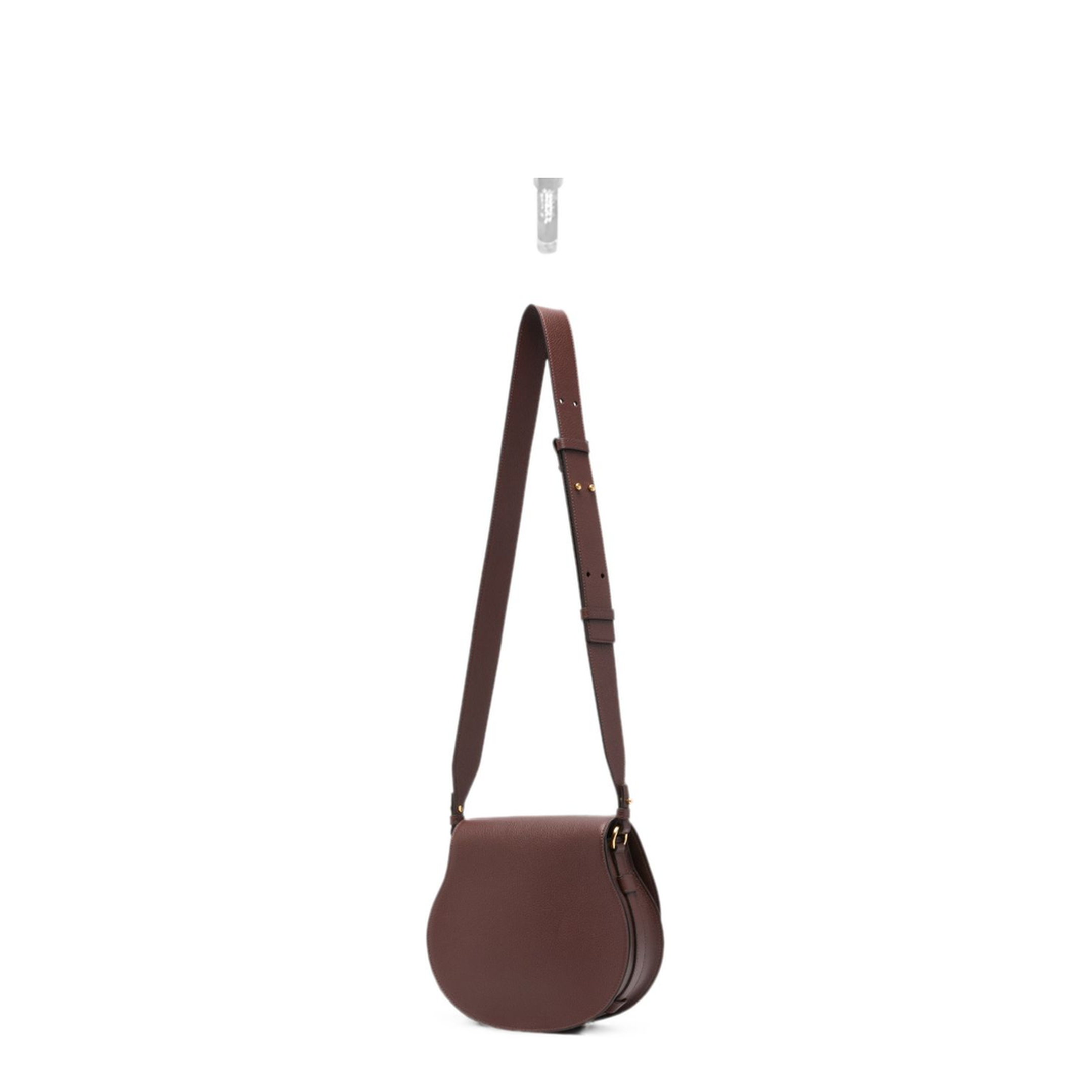 Marcie Saddle Bag in Grained Leather - Image 4