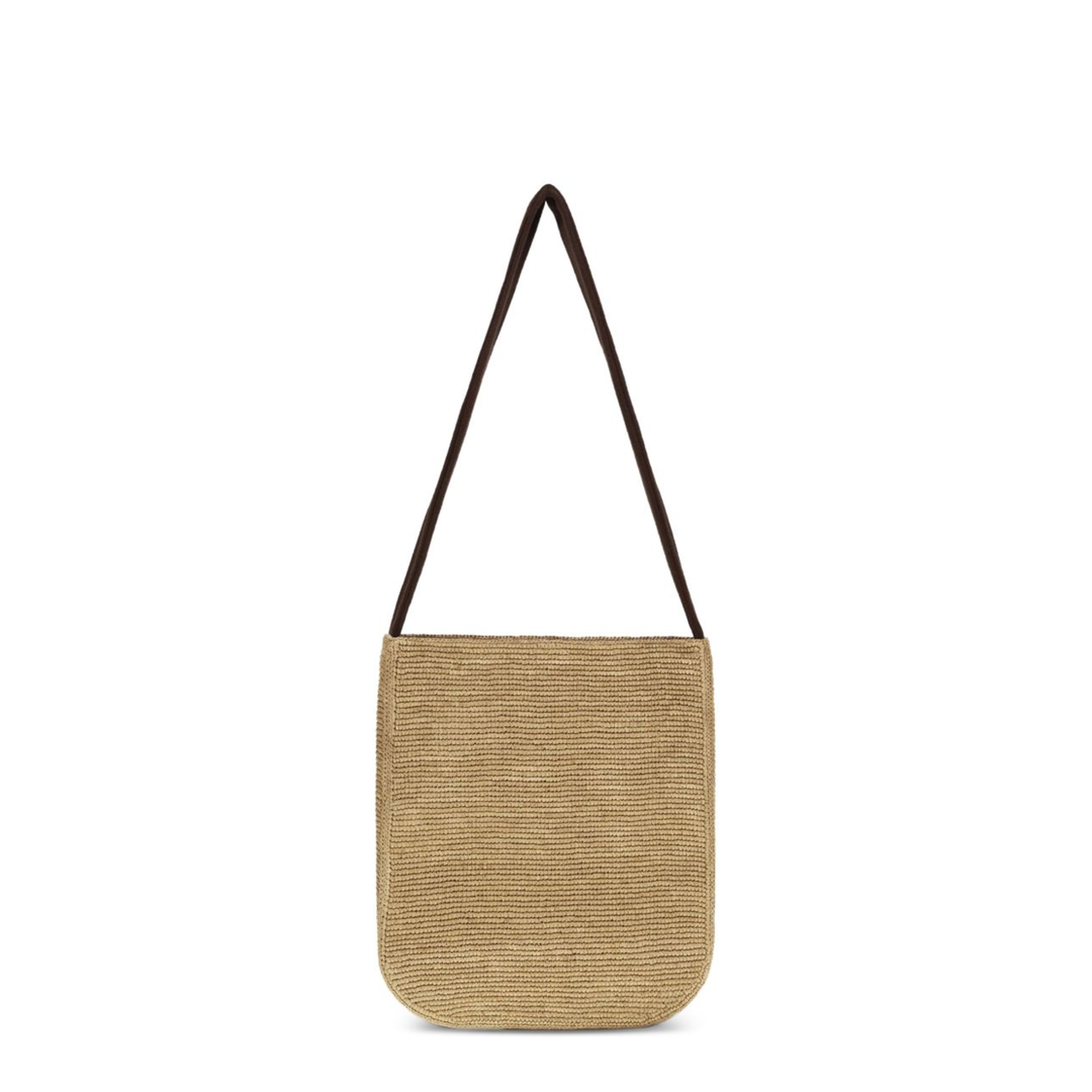 Lori Raffia Shoulder Bag - Beige - Image 1