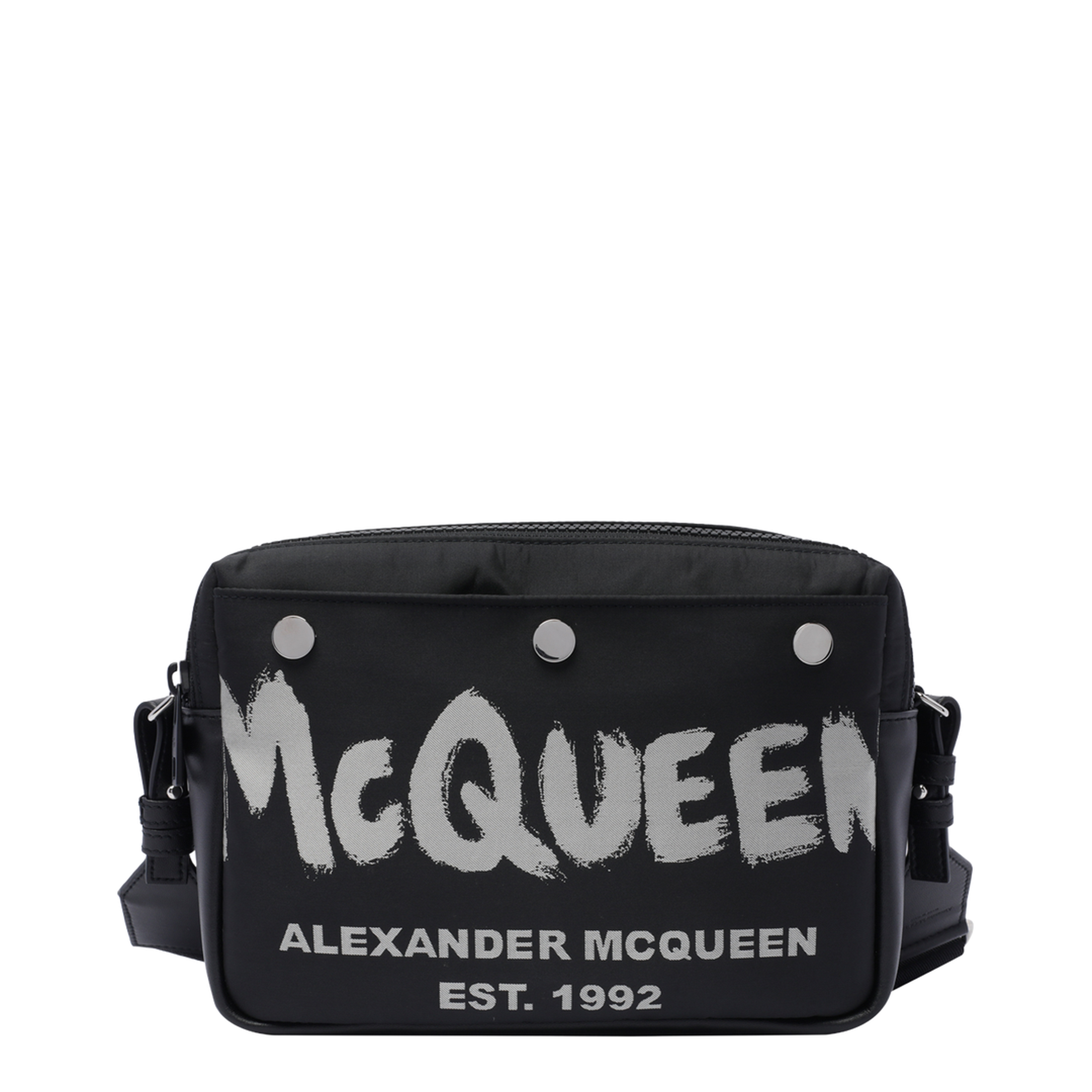 Polyester Camera Bag - Black/White - Image 1