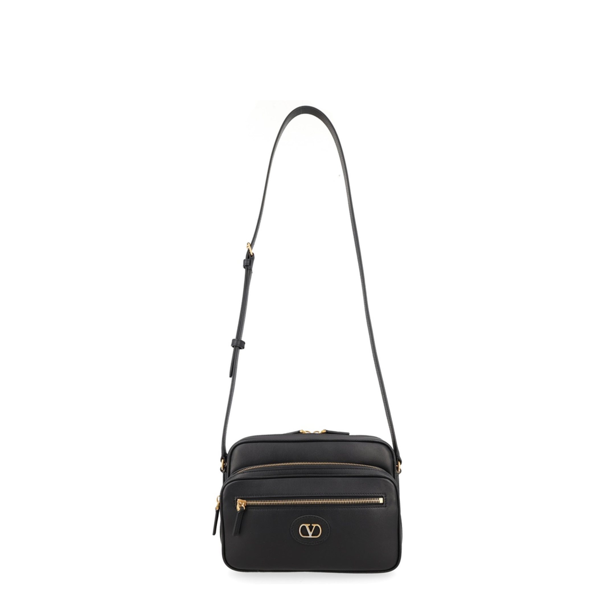 Antibes Calfskin Shoulder Bag - Black - Image 1