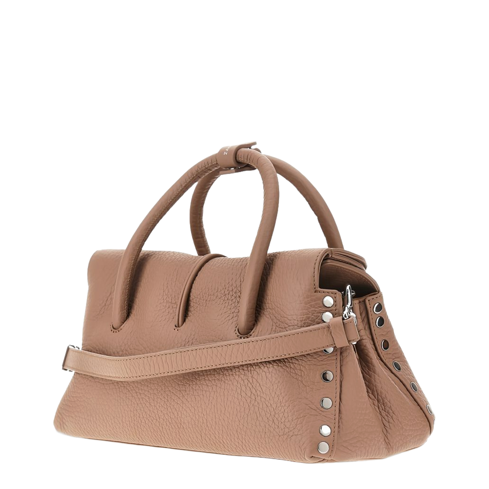 Dotta Centauro Small Grained Leather Top-Handle Bag - Brown Ribolla - Image 2