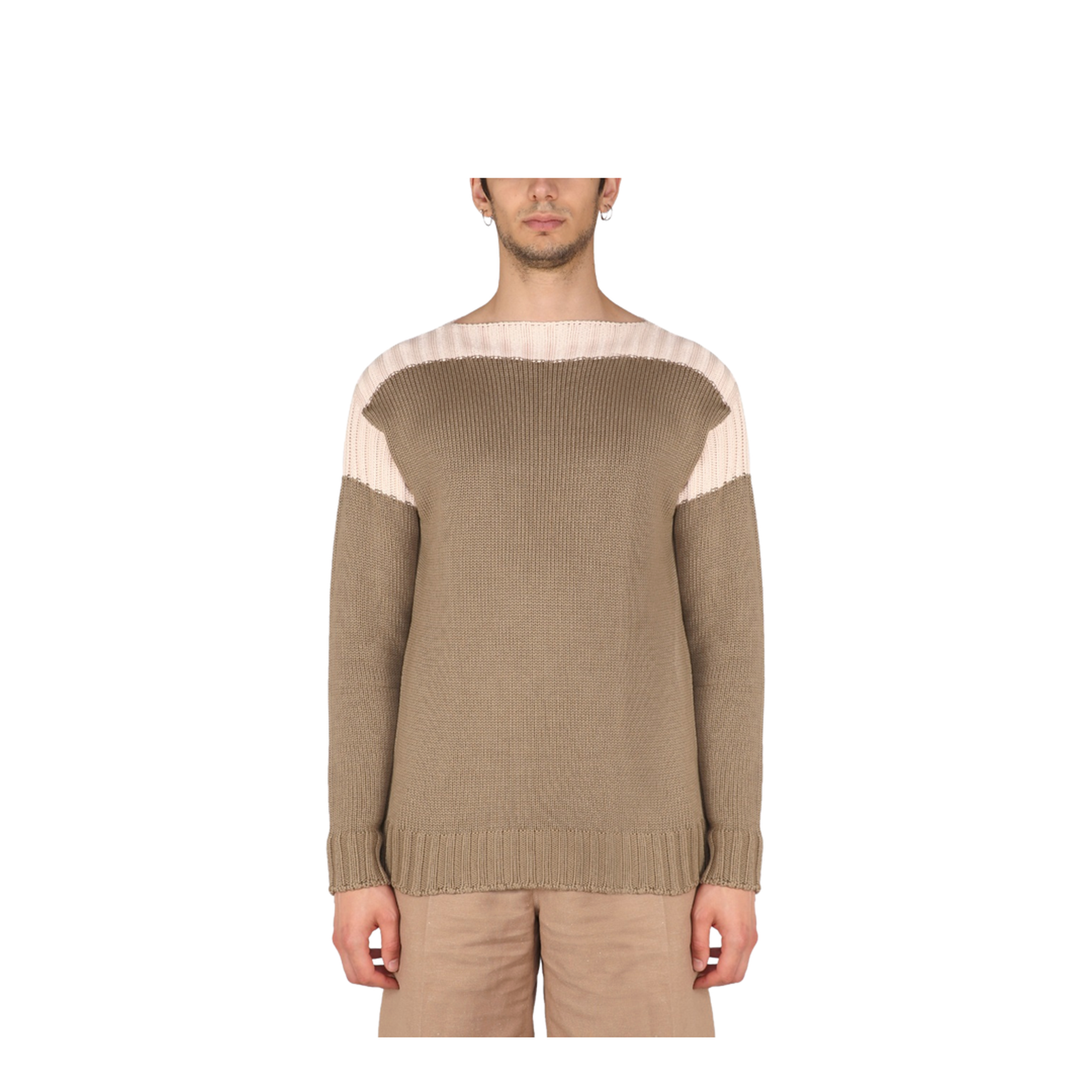 Cotton and Cashmere Sweater - Image 1