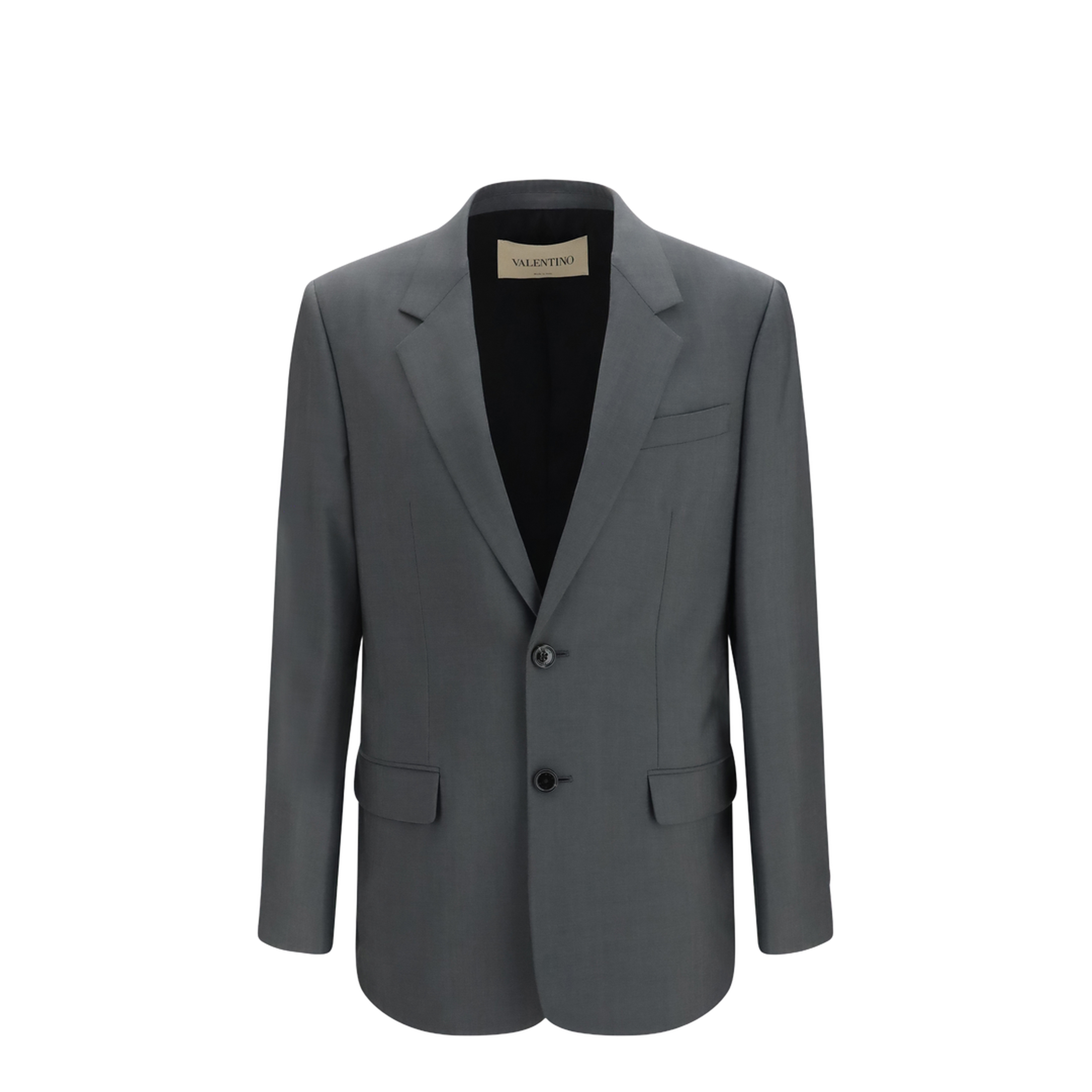 Single-breasted Wool and Mohair Jacket - Image 1