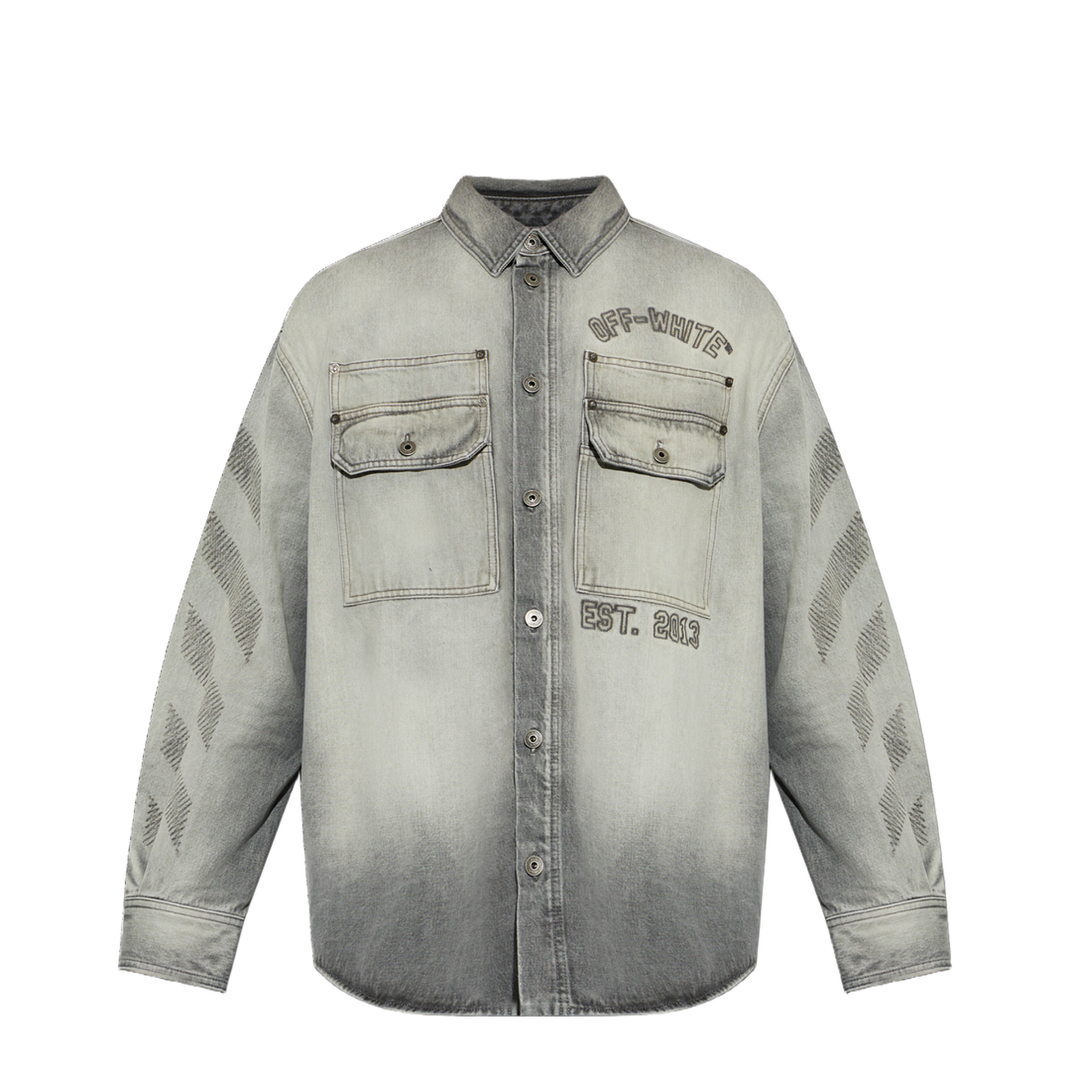 Denim Shirt with Pockets - Image 1