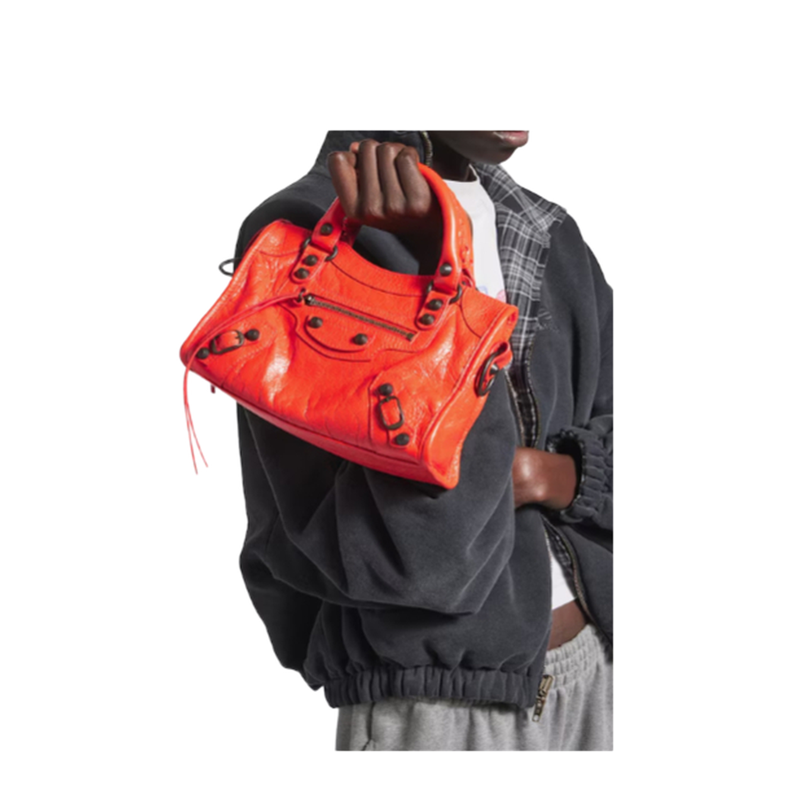Le City Bag Mini in Pop Orange - Image 4