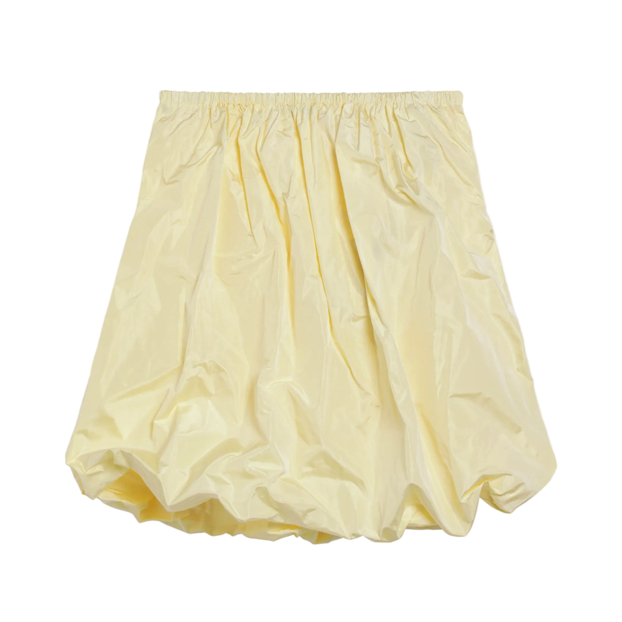 Cream Skirt in Tech Taffeta - Image 2
