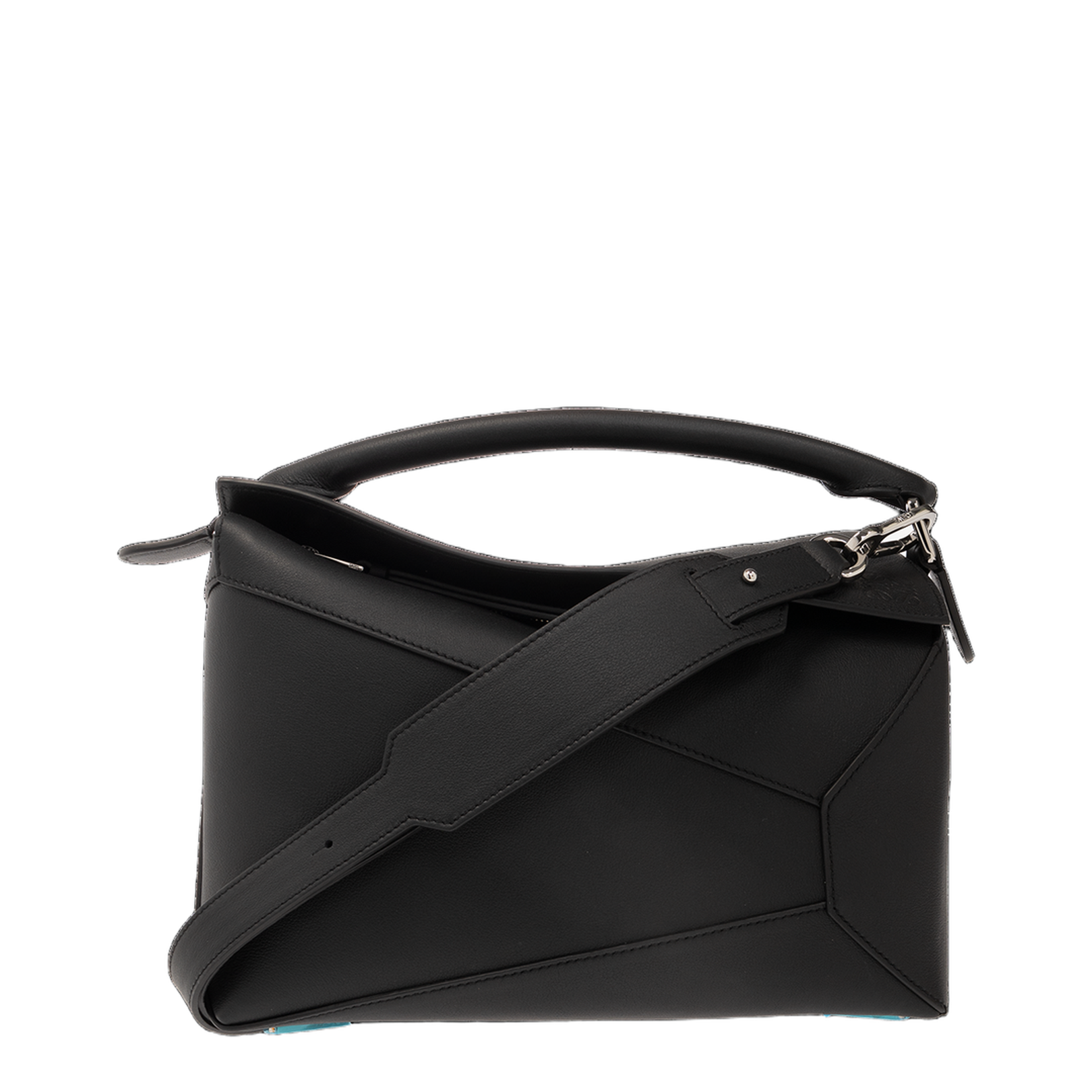 Puzzle Medium Shoulder Bag Black - Image 1