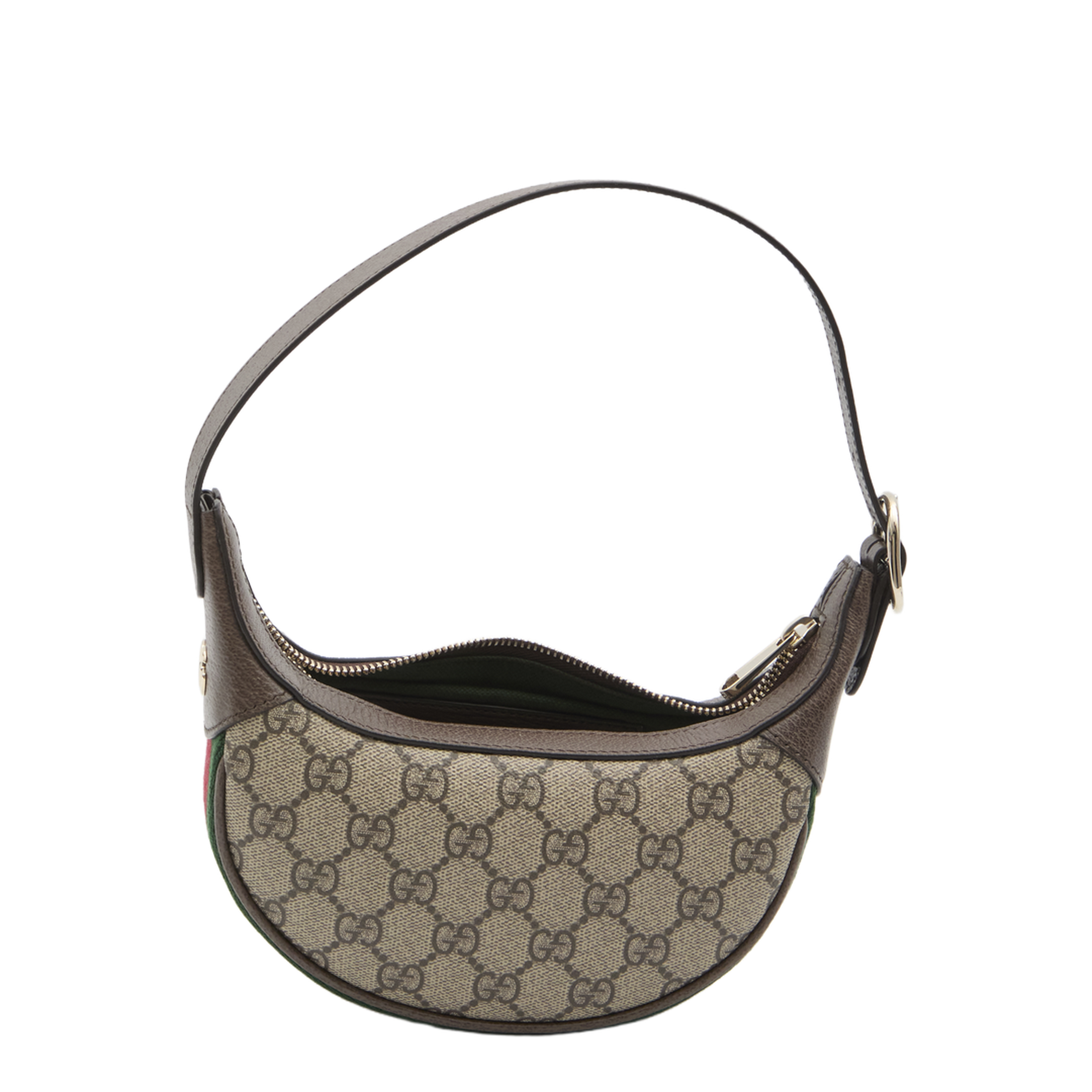 Ophidia Small GG Monogram Coated Fabric Shoulder Bag - Beige/Brown - Image 4