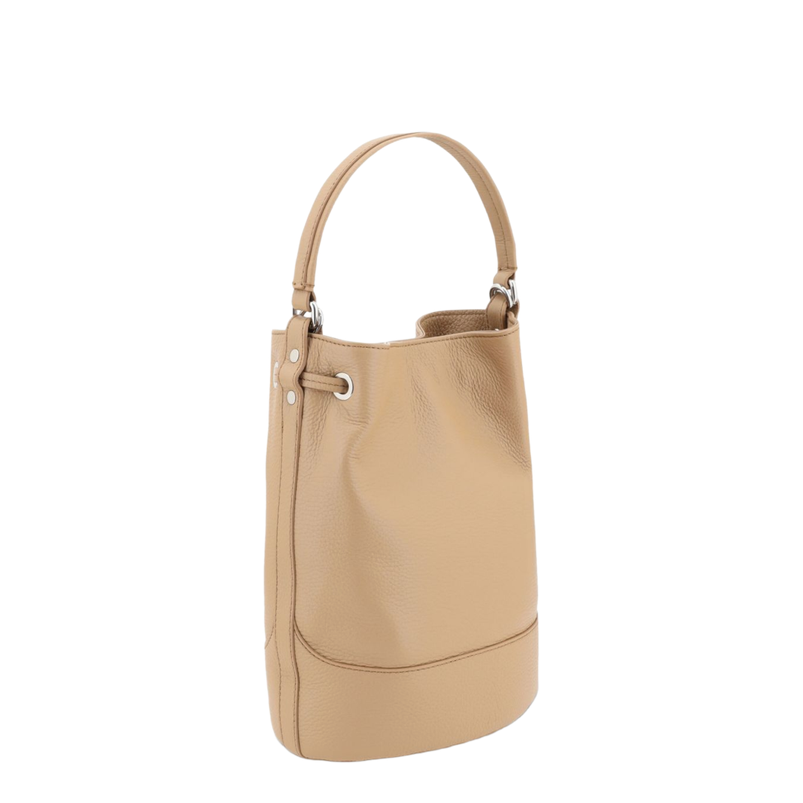 Monda Daily Small Calfskin Bucket Bag - Light Brown - Image 3