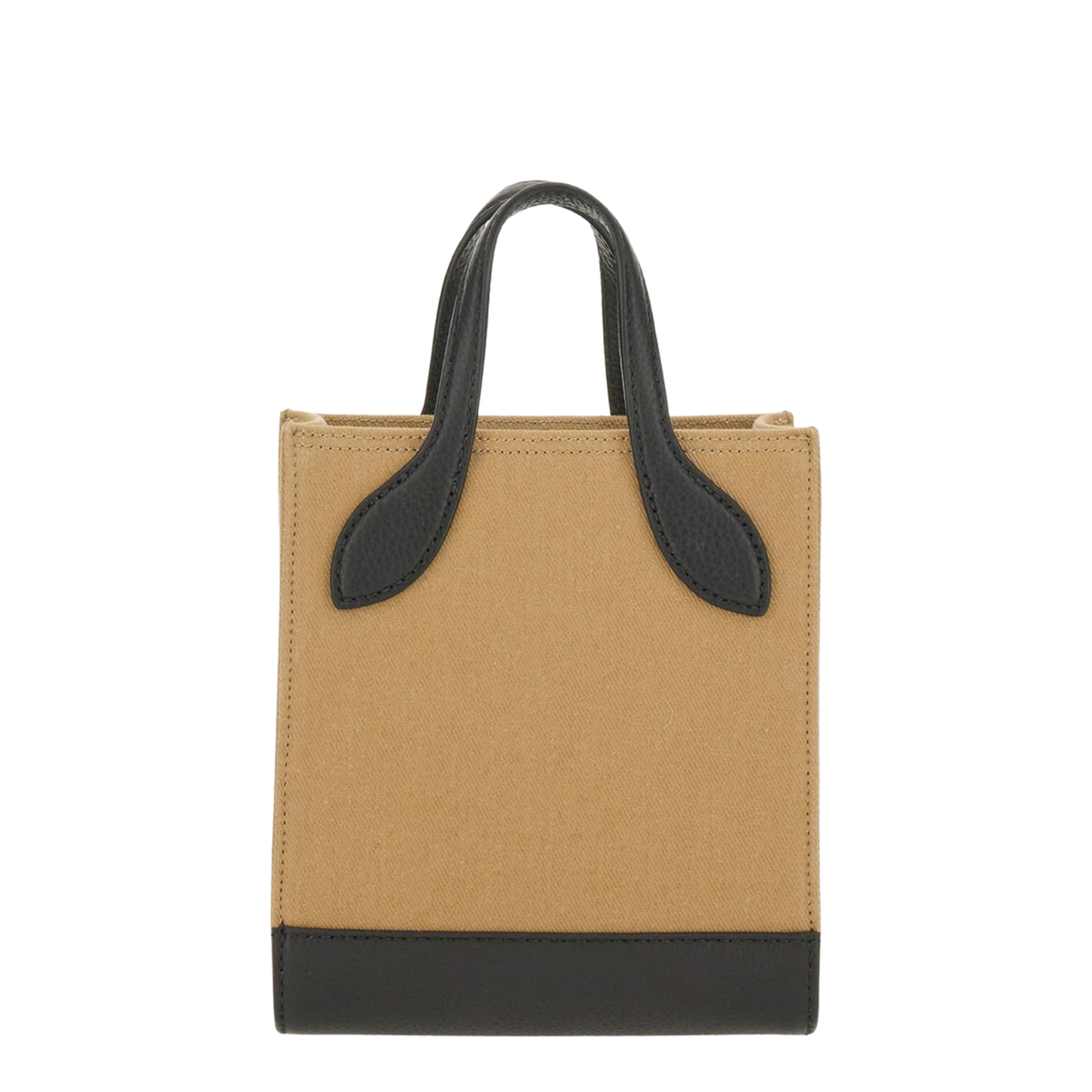 Bar Mini Tote Leather Tote - Sand - Image 2
