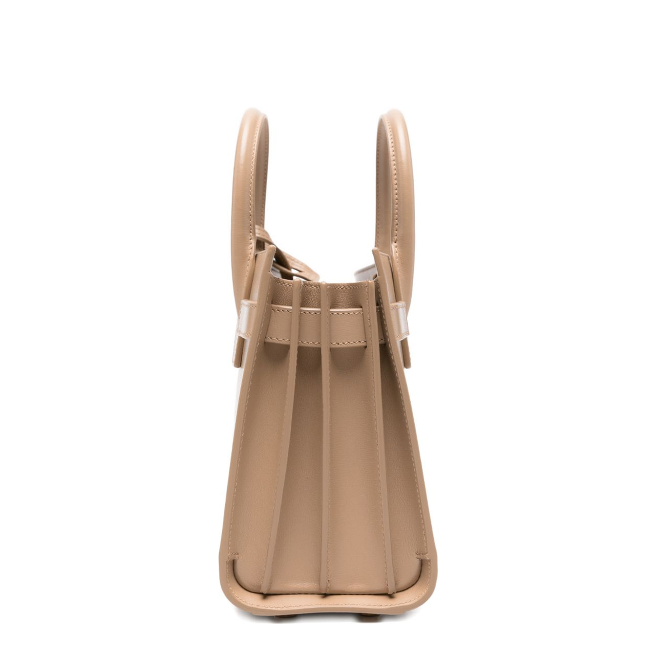Sac de Jour Nano Smooth Leather Top Handle Bag - Beige - Image 5