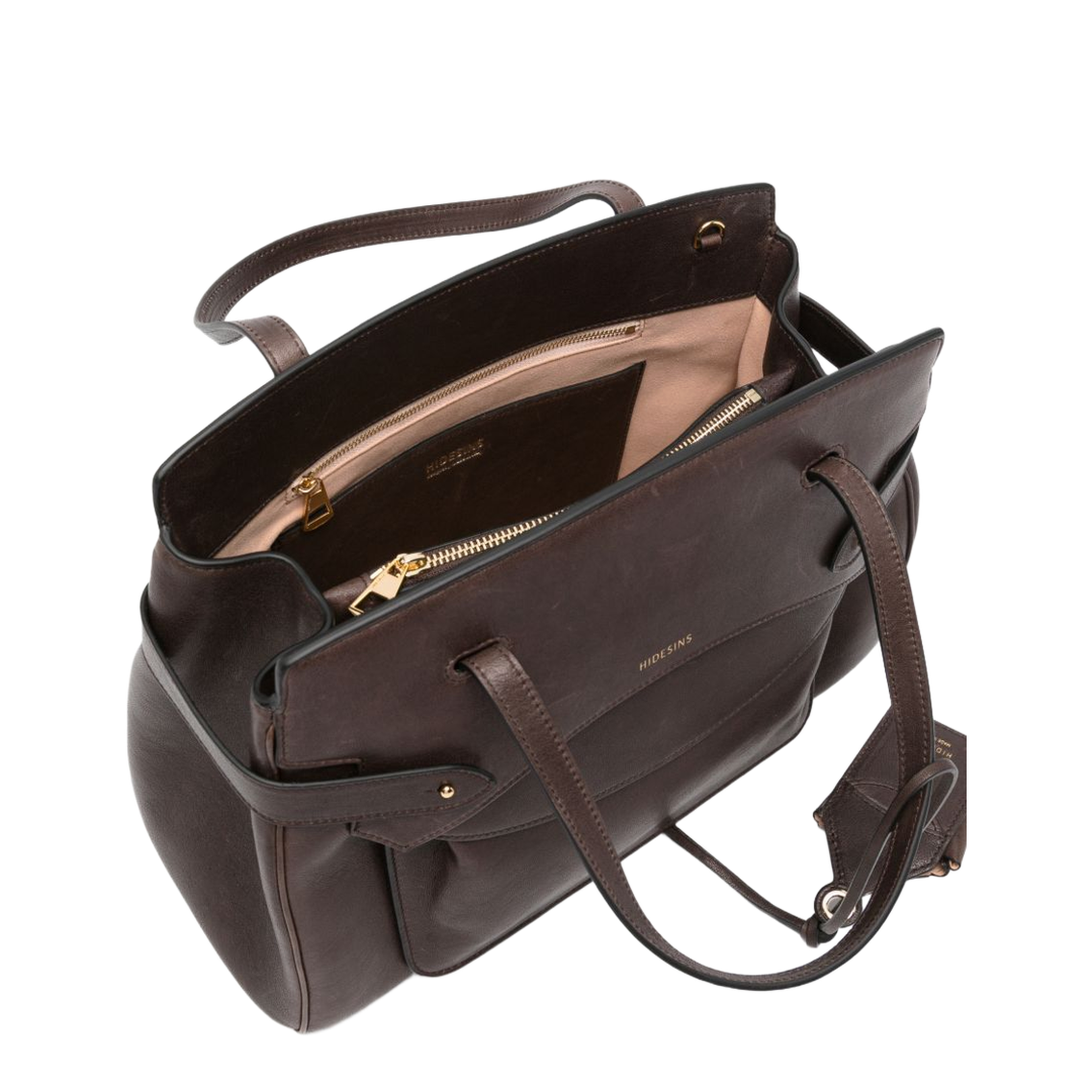 Lullaby Medium Calf Leather Tote - Dark Brown - Image 2