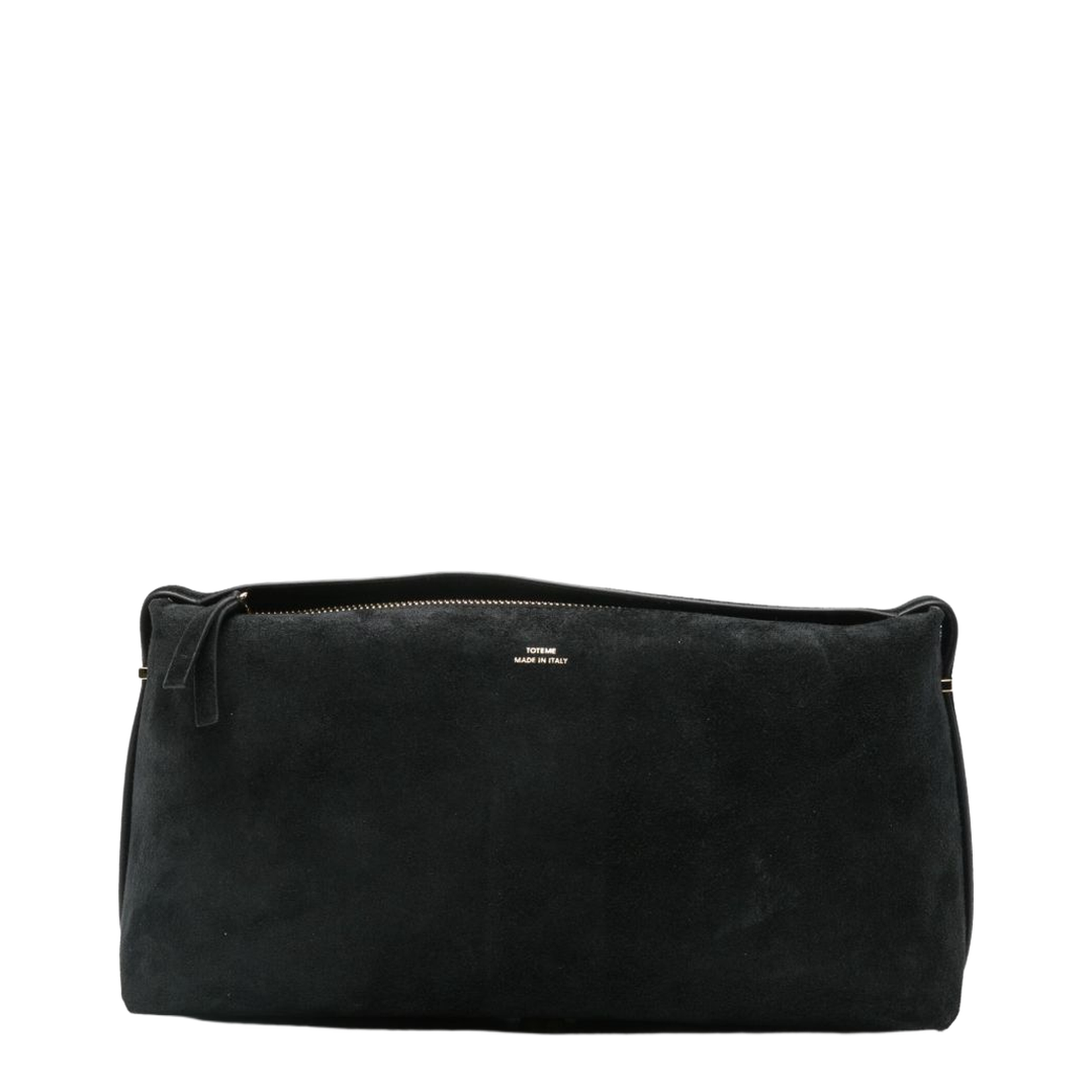 Scoop Calf Suede Shoulder Bag - Black - Image 1