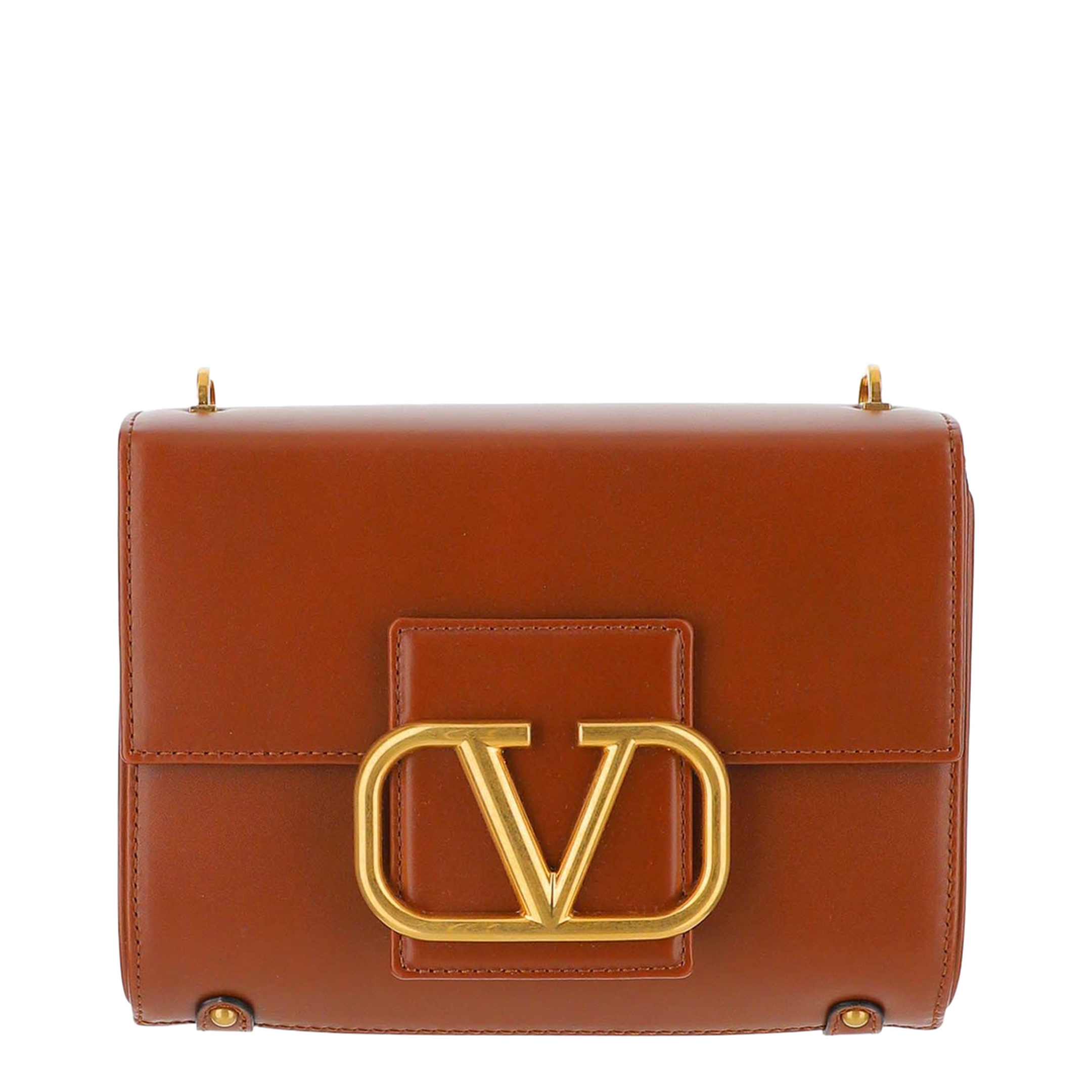 Stud Sign Calfskin Shoulder Bag - Ivory - Image 1