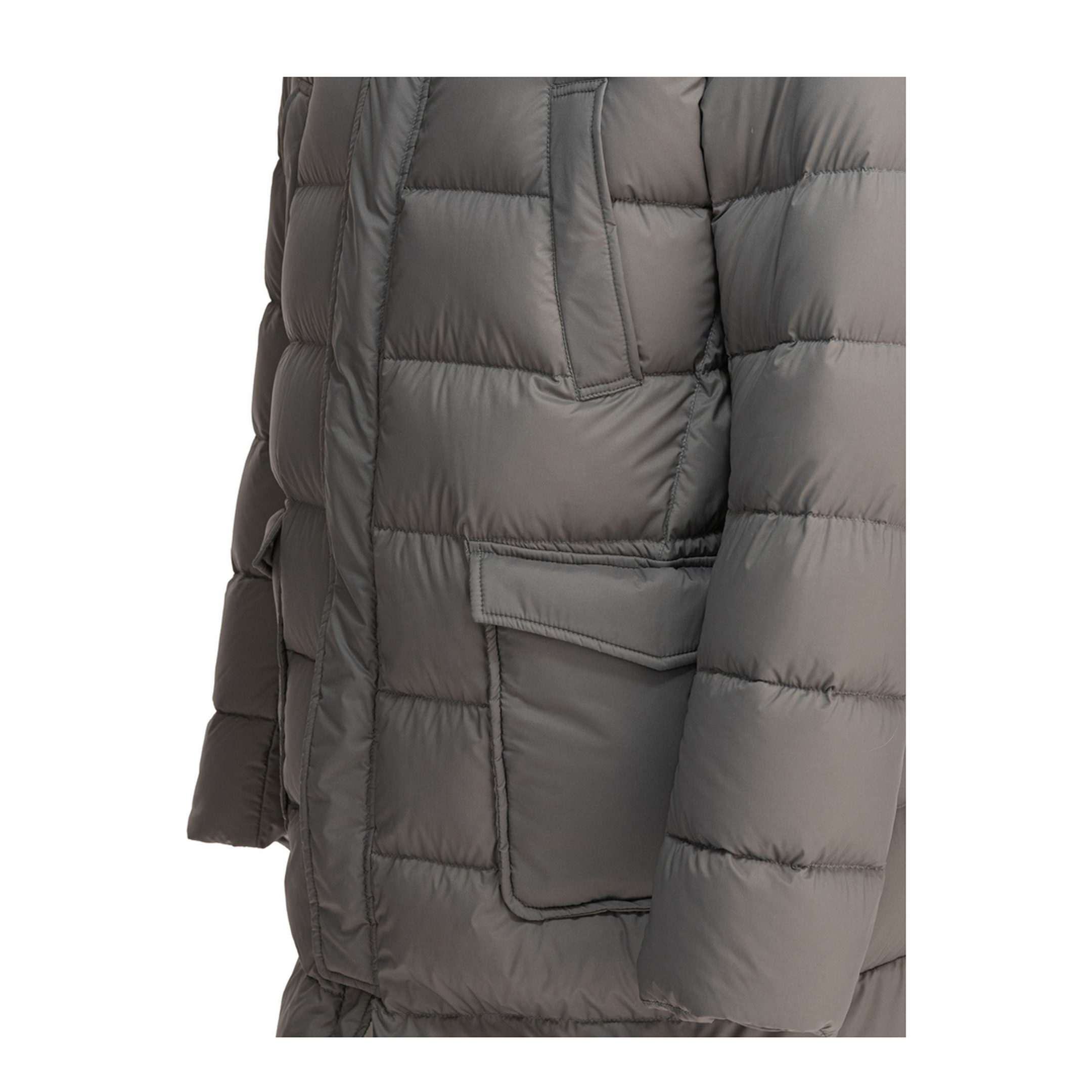 Long Down Jacket With Hood - Image 4