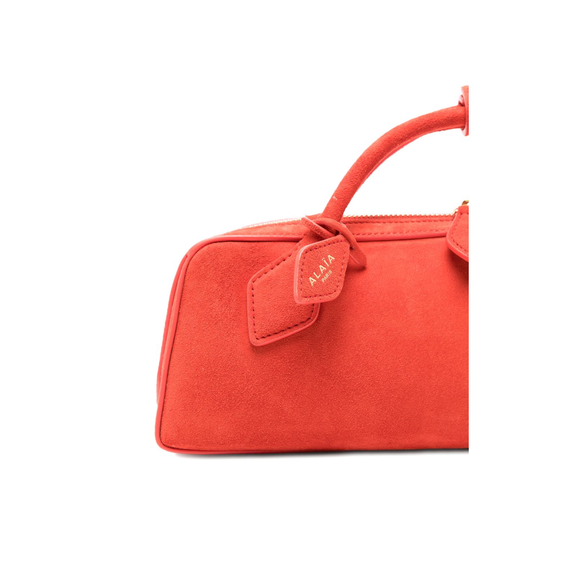 Le Teckel Suede Clutch - Garnet Red - Image 4