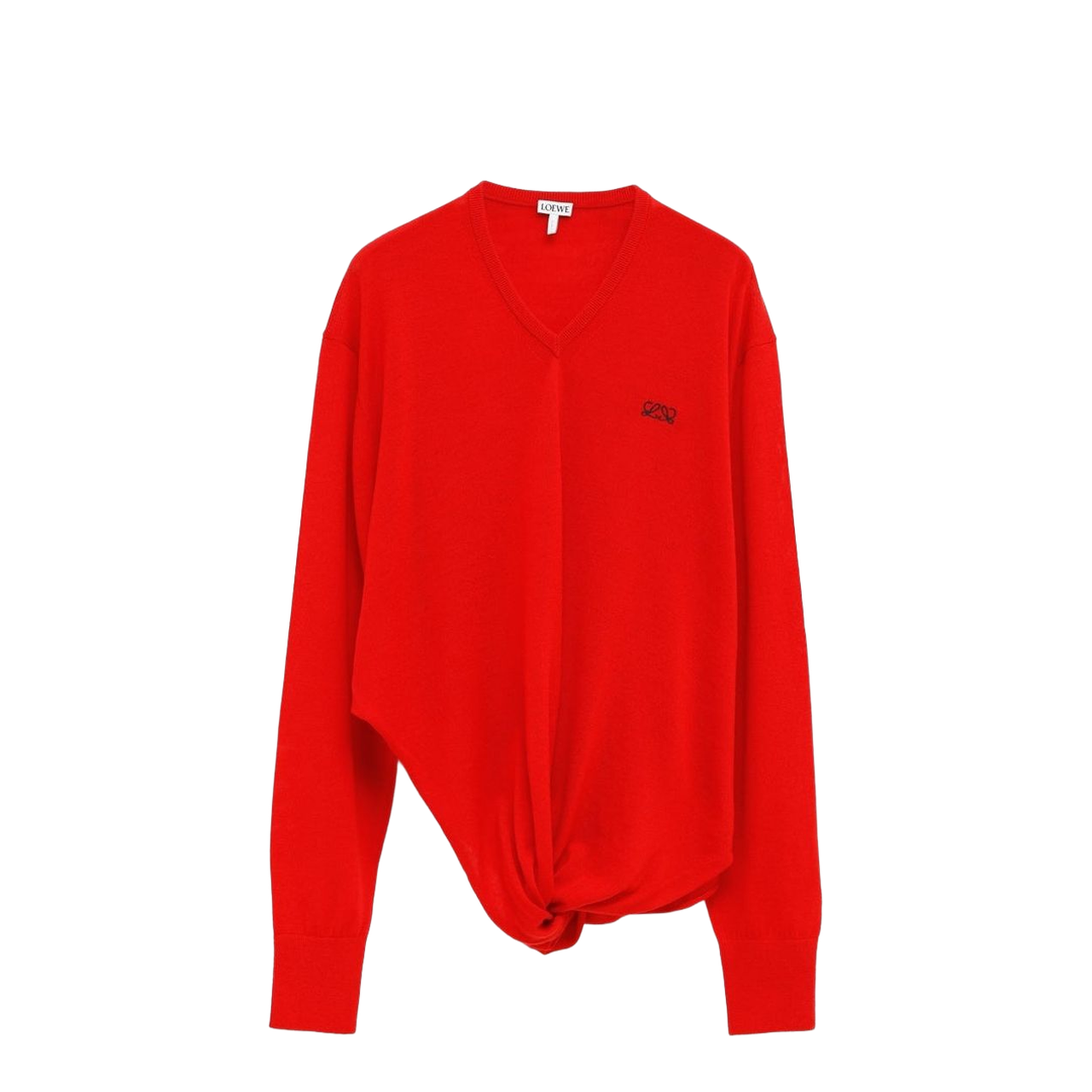 Draped Sweater V Neck - Image 1