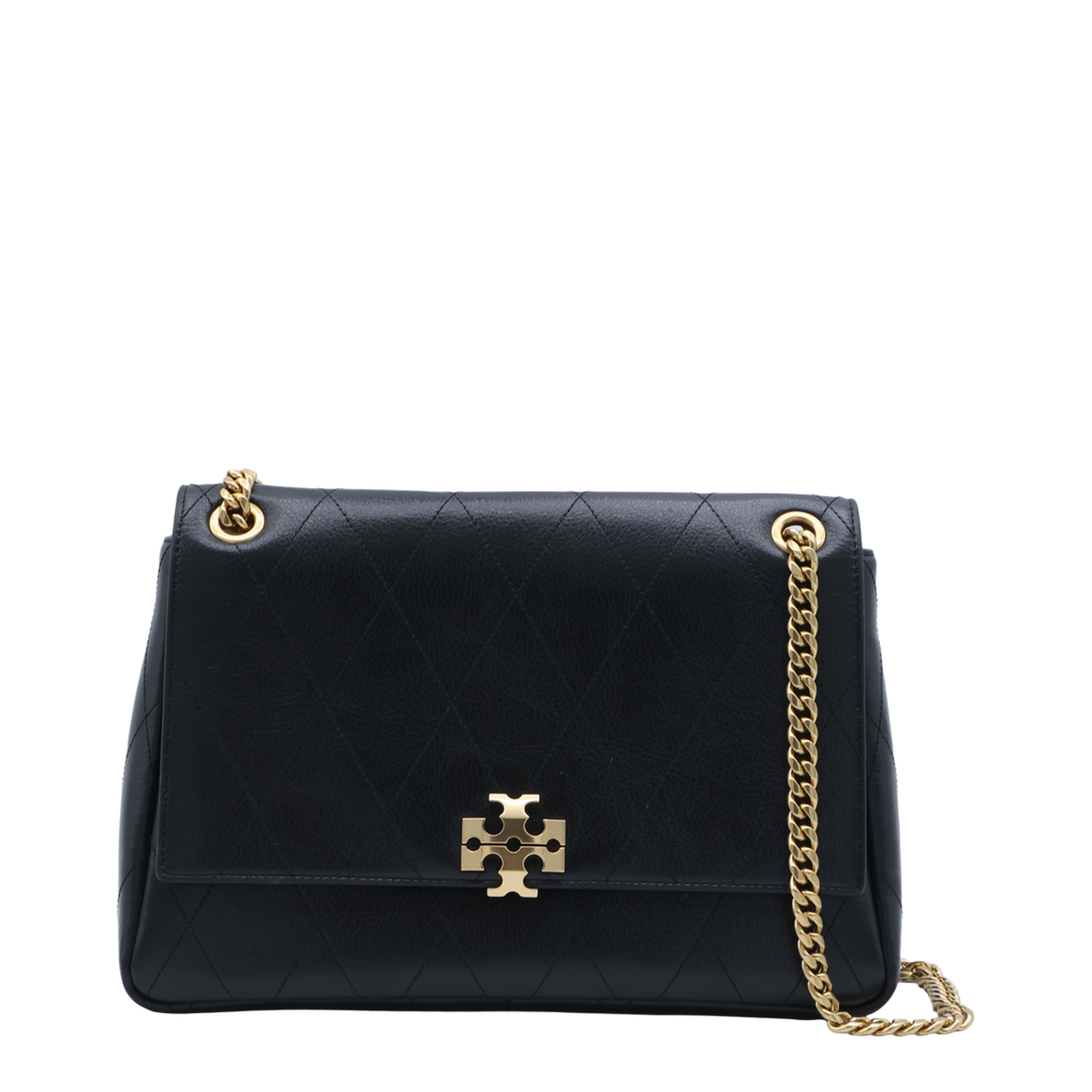 Charlie Pebbled Leather Shoulder Bag - Black - Image 1