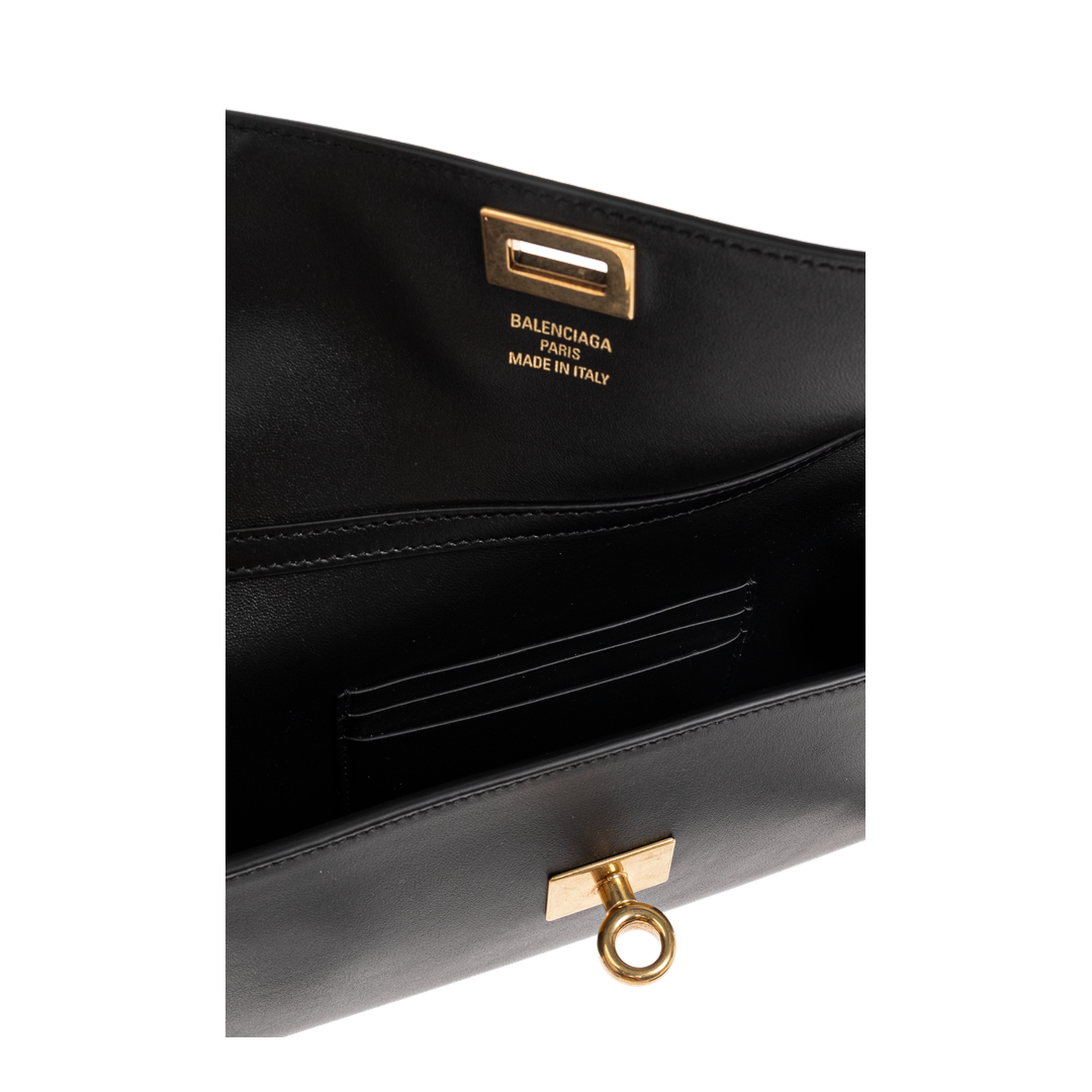 Rodeo Smooth Calfskin Wallet On Chain - Black - Image 5