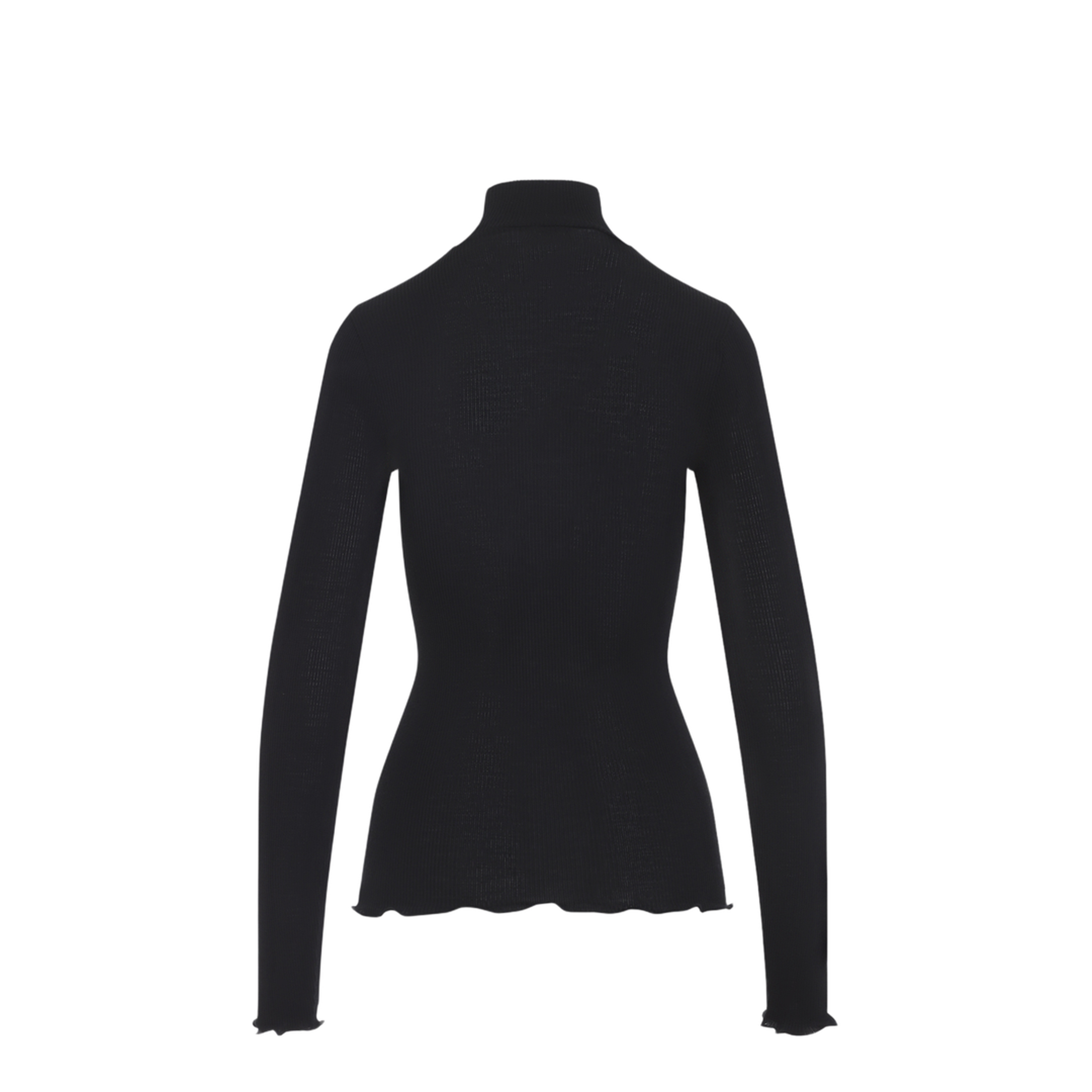 Ribbed Knit Turtleneck Top - Image 4