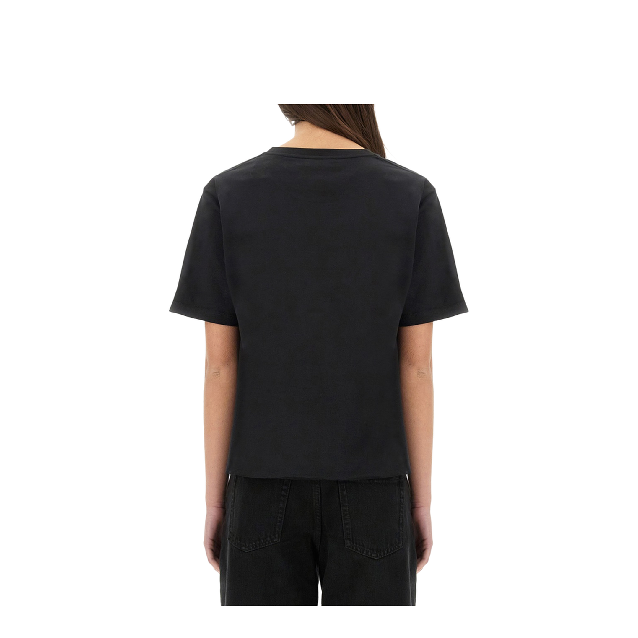 Logo Lettering Print Black Tee - Image 3