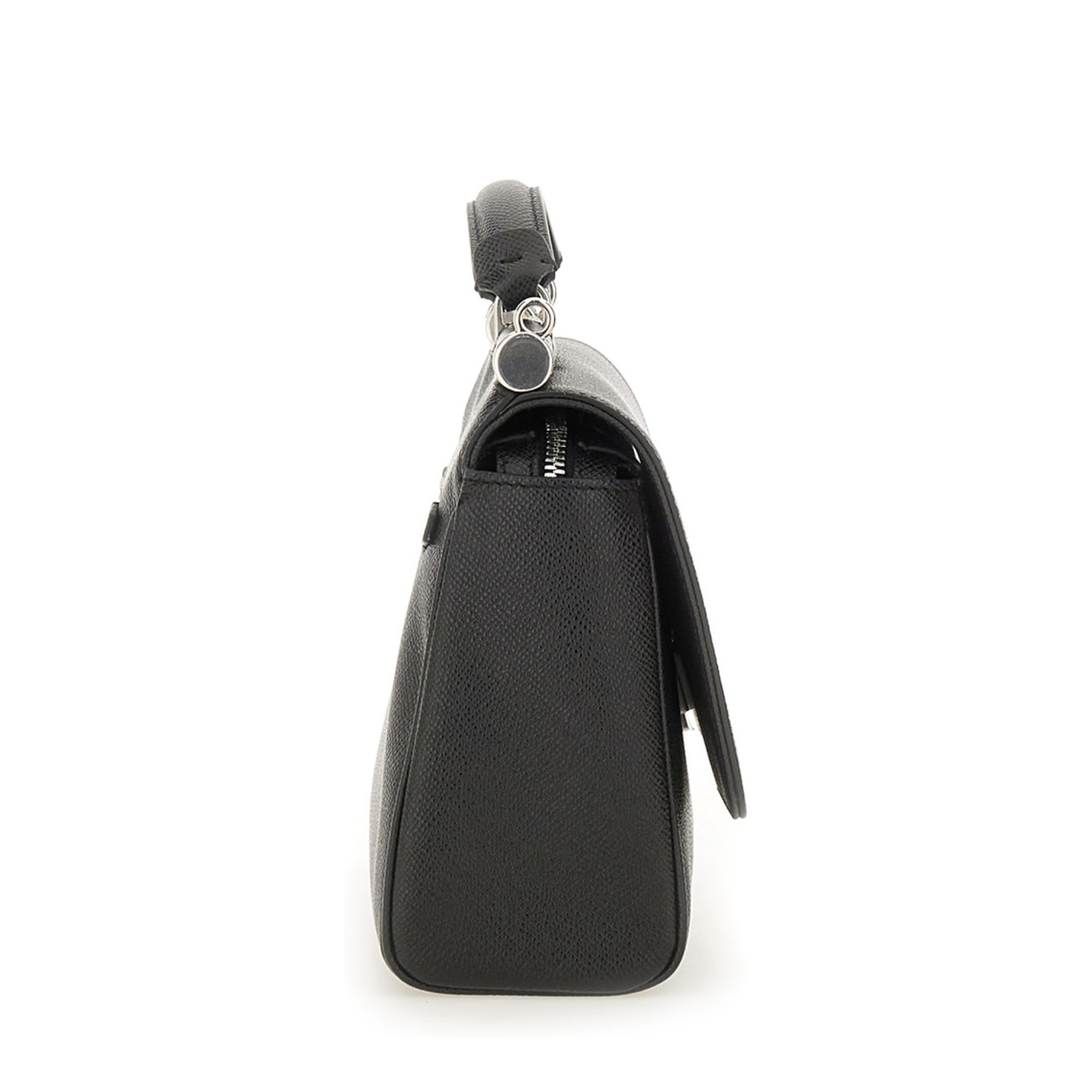 Leather Tote Bag In Black - Image 4