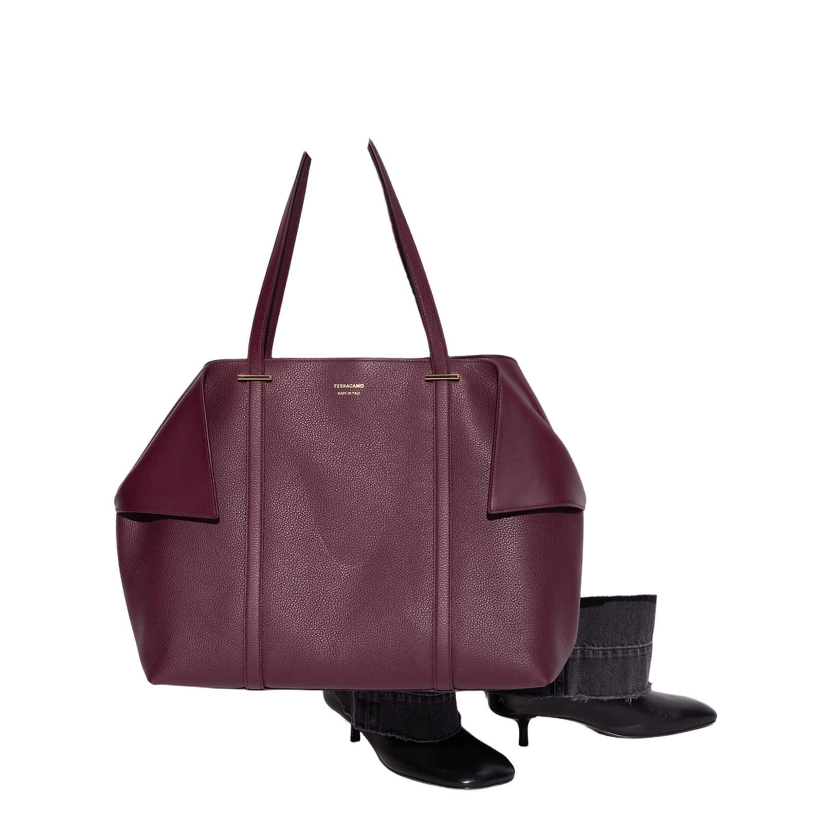 Shopper Type Bag Maroon - Image 2