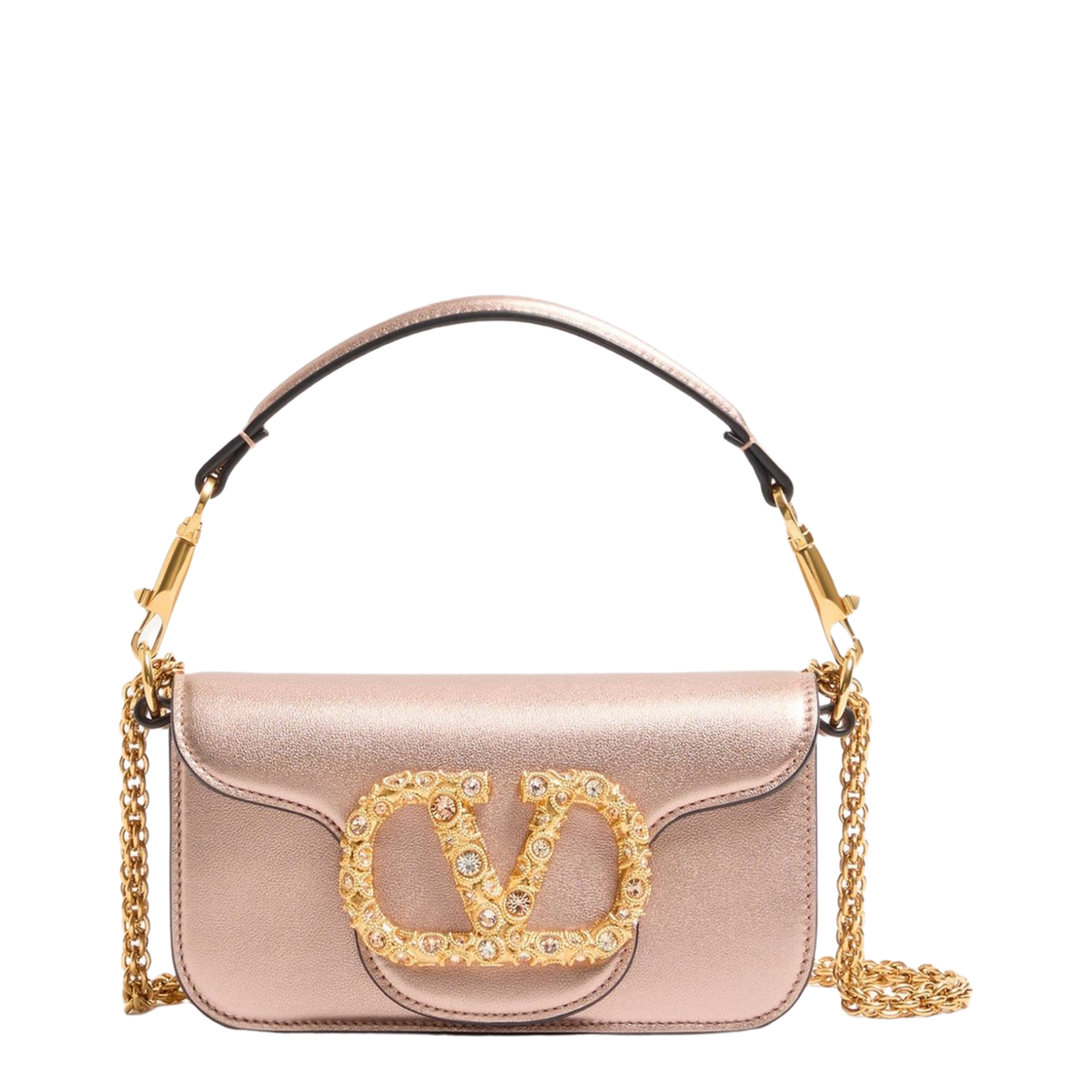 Locò Small Calfskin Shoulder Bag - Pink - Image 1