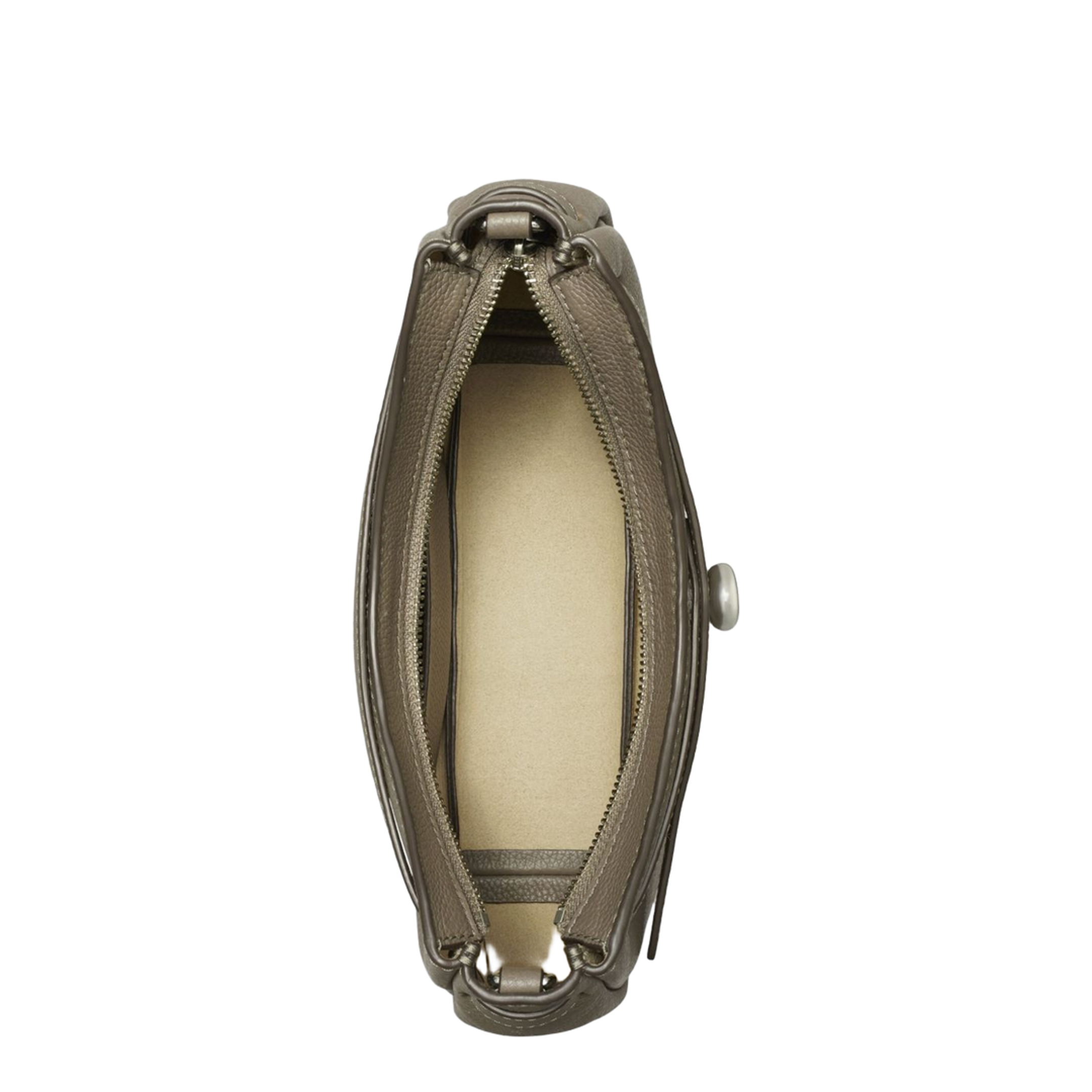 Romy Pebbled Leather Crossbody - Wild Mushroom - Image 5