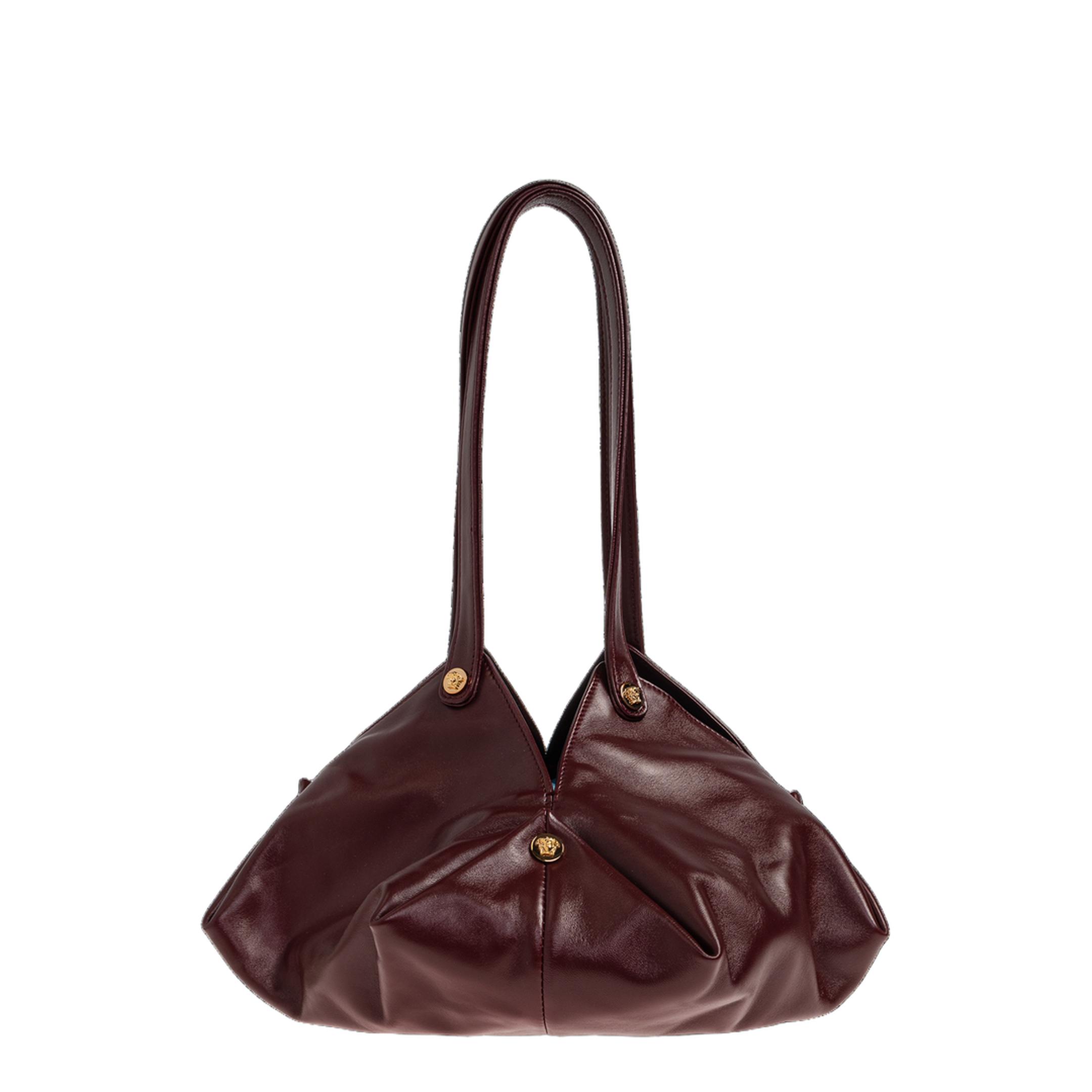 Protea Medium Lambskin Shoulder Bag - Burgundy - Image 3