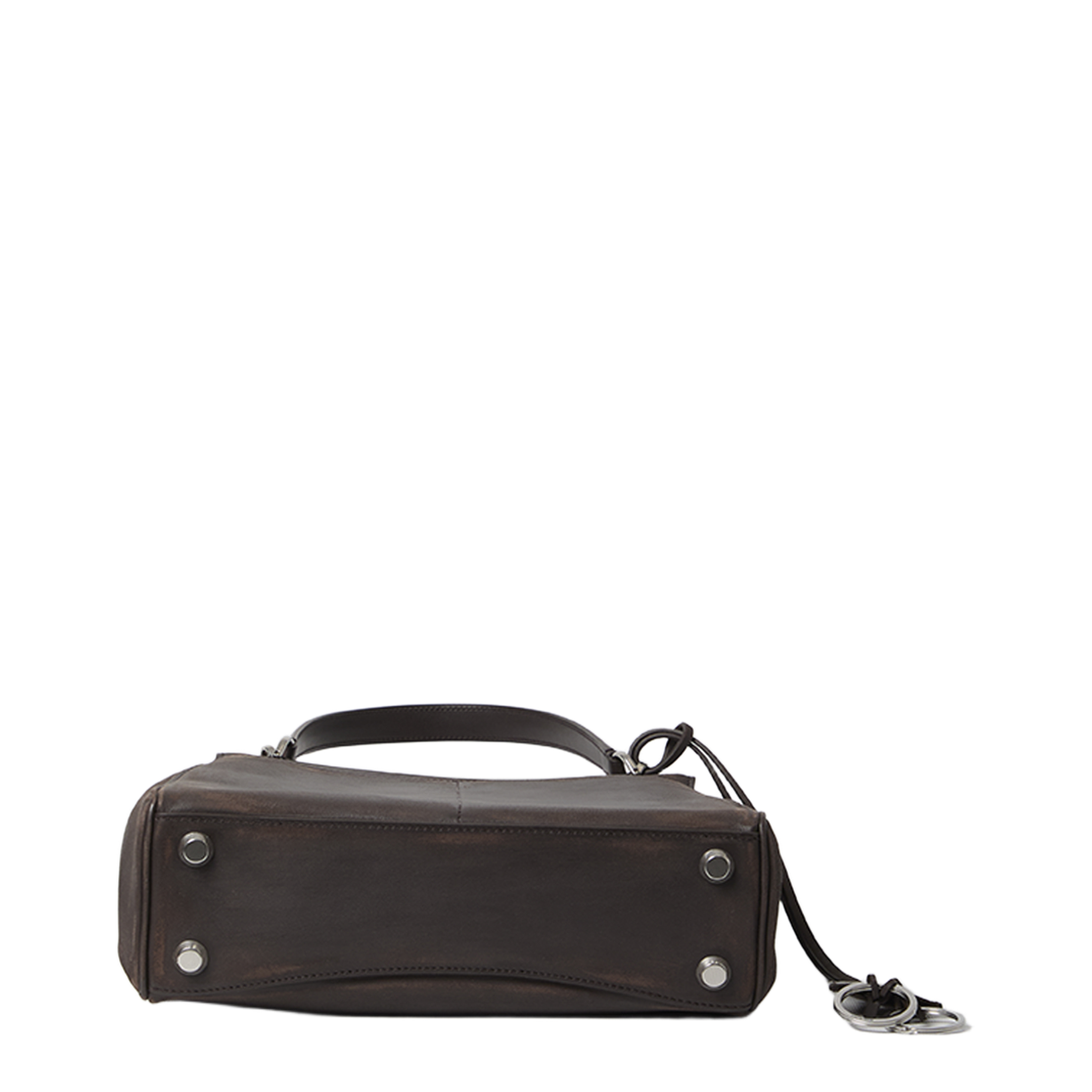 Small Rodeo Bag in Calfskin Leather Espresso - Image 3