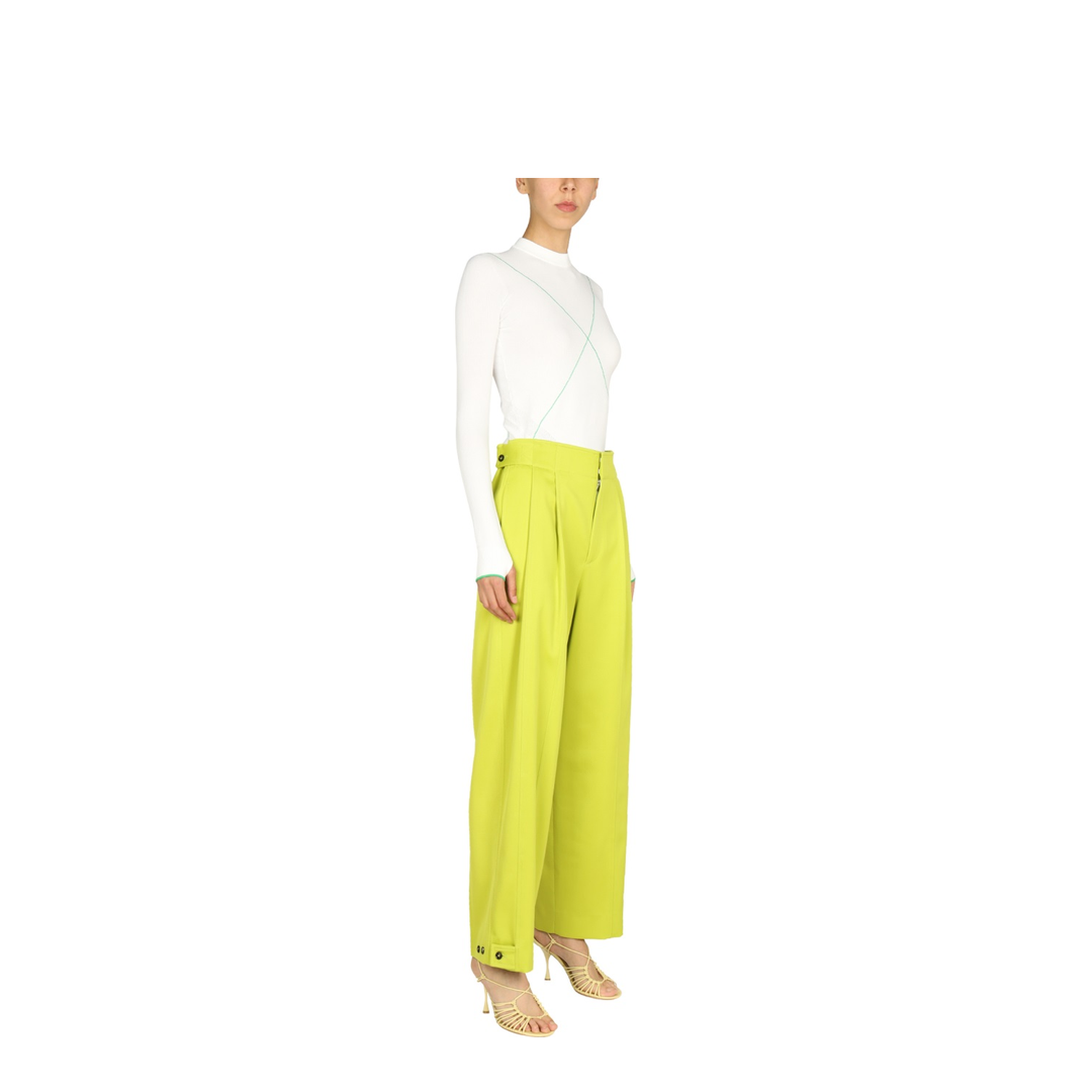 Contrasting Seams Sweater - Image 2