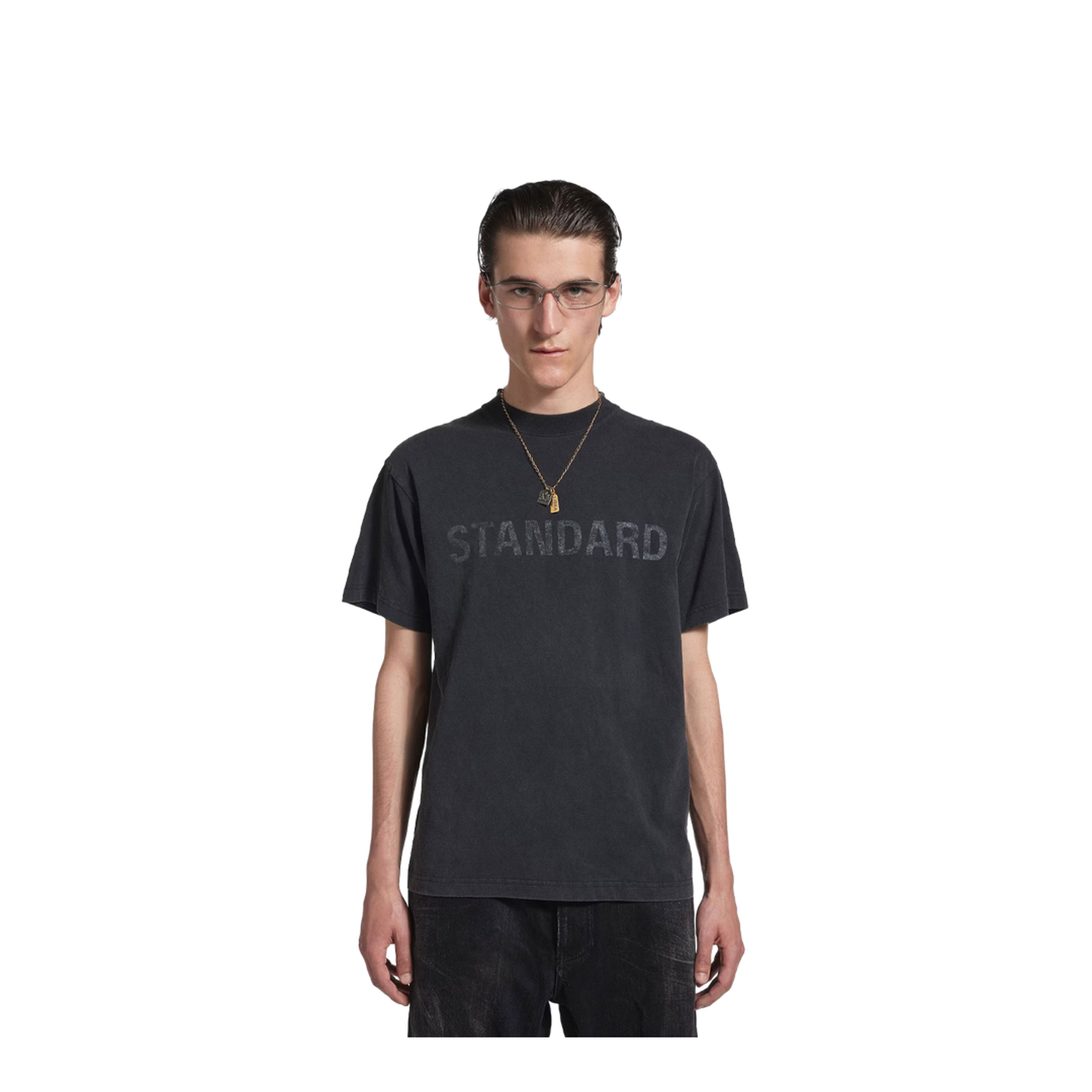Standard Regular Fit T-Shirt in Faded Jersey - Image 2