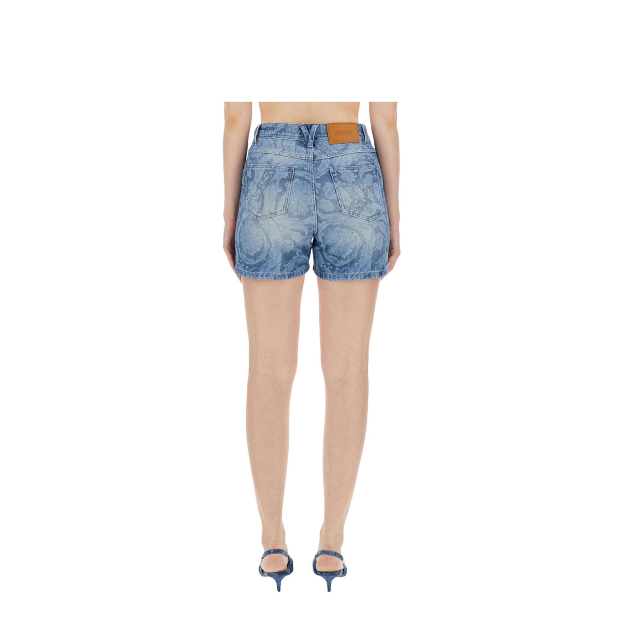 Denim Shorts In Blue - Image 3