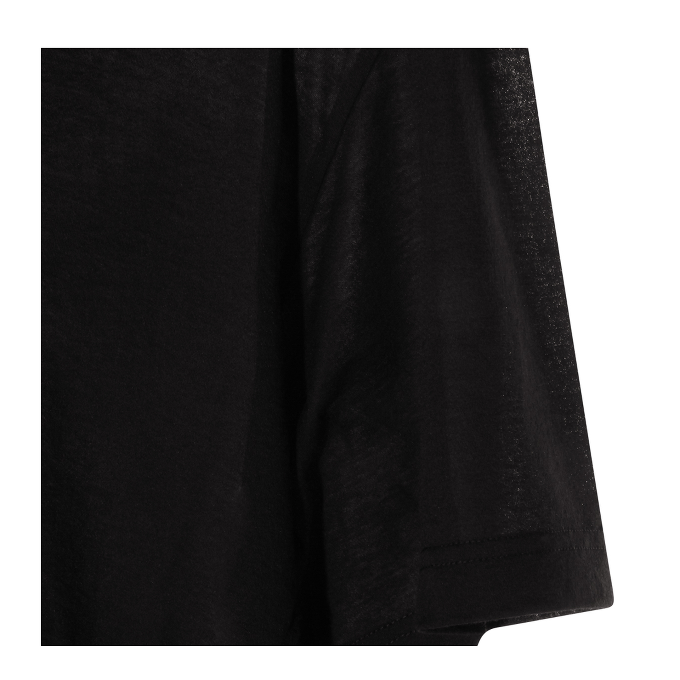 Black Maxi Train T-Shirt in Cotton Jersey - Image 5