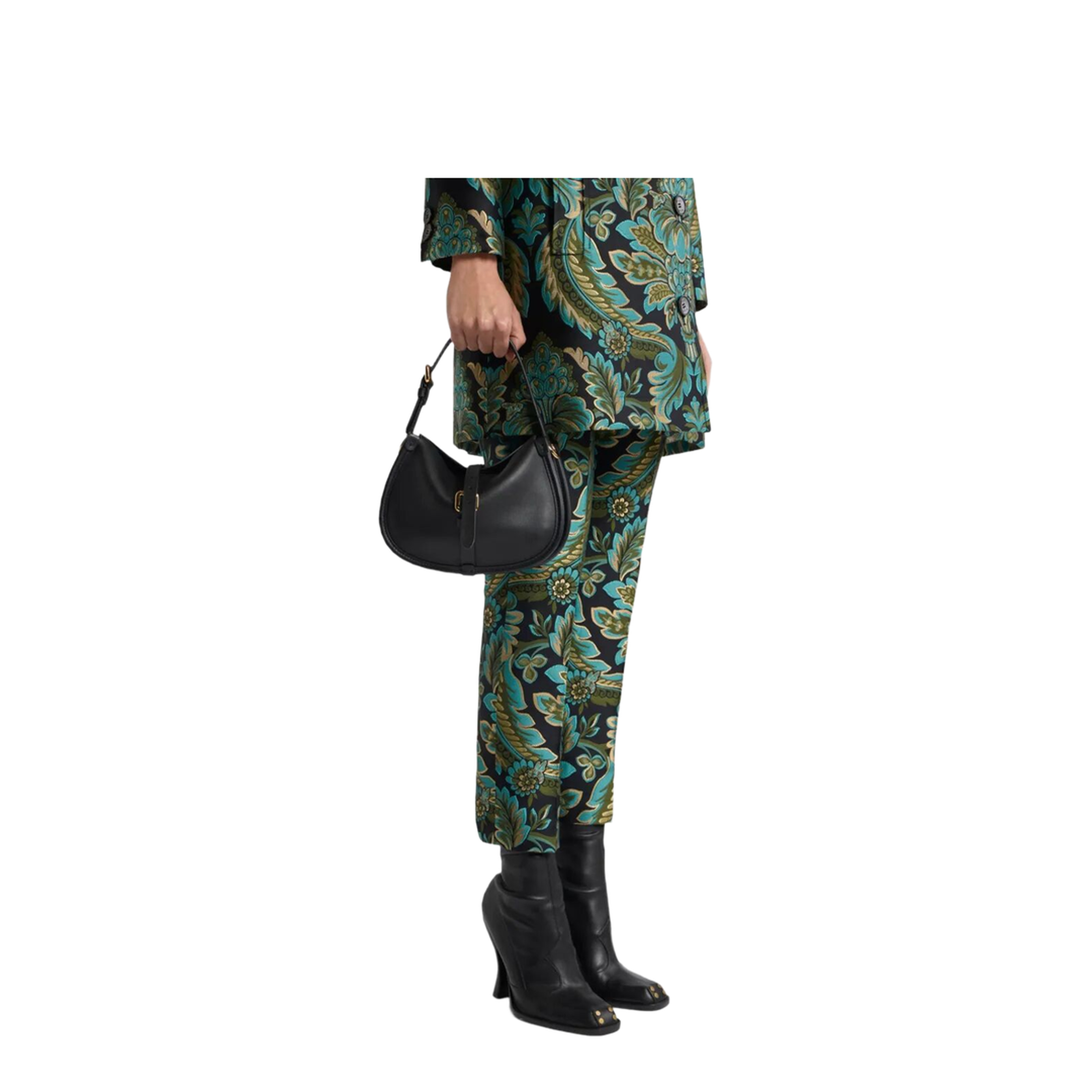 Pony Small Calfskin Crossbody - Black - Image 2