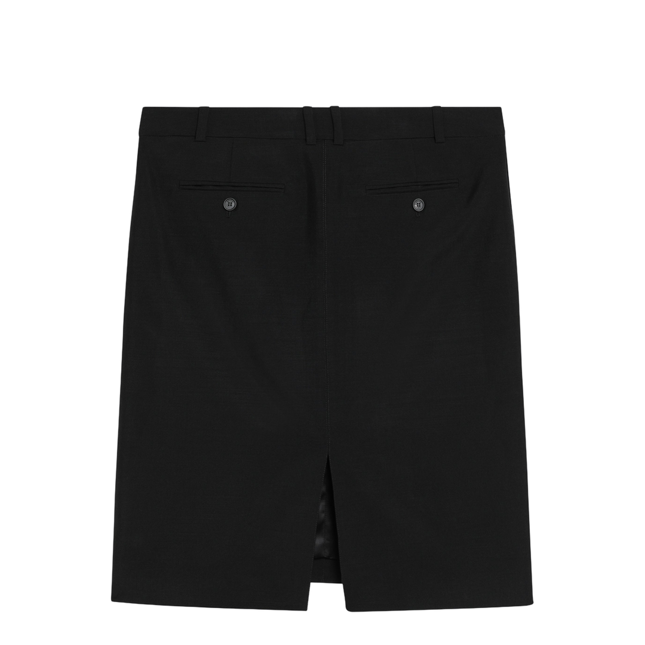 Black Wool And Mohair Skirt - Image 2