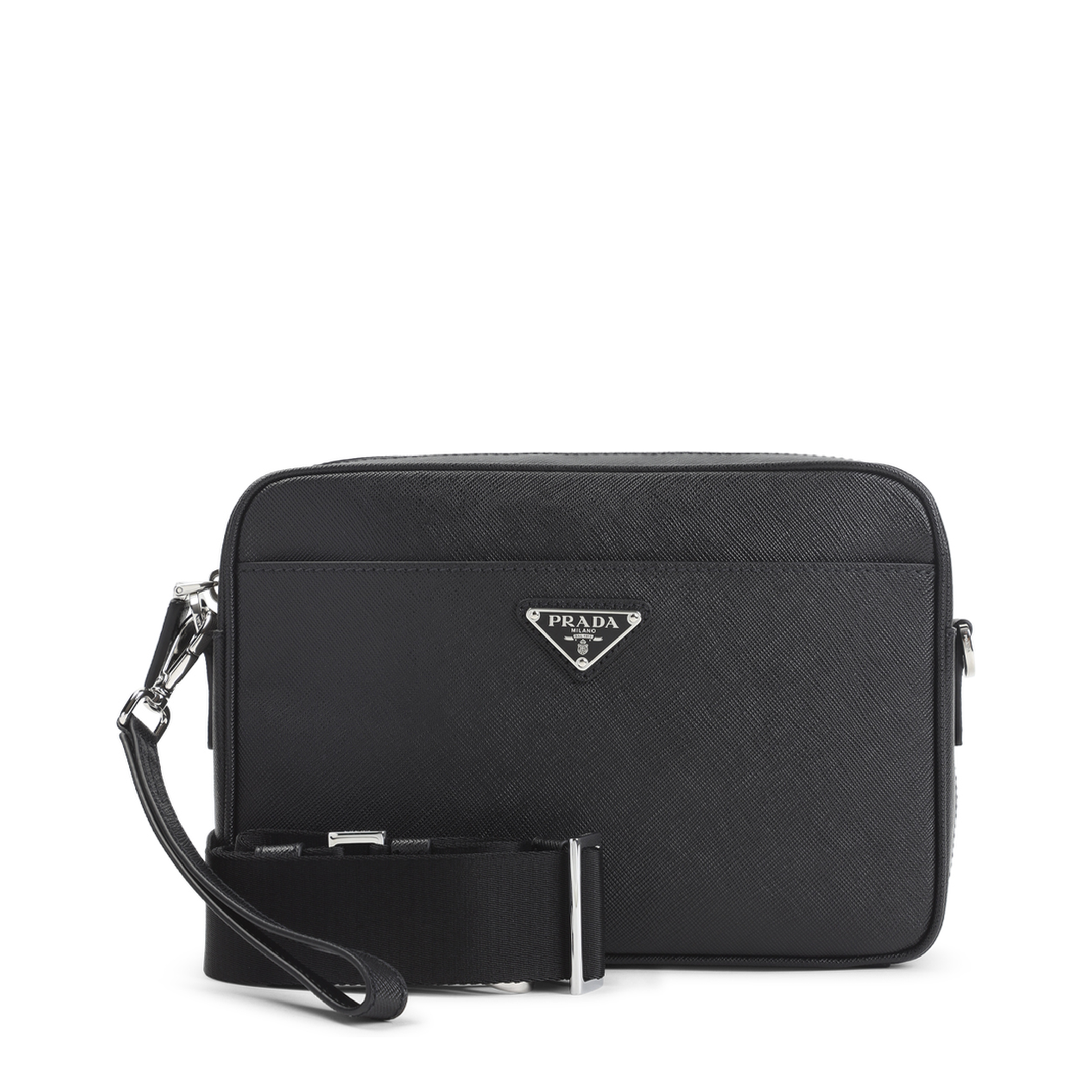 Saffiano Calfskin Shoulder Bag - Nero - Image 2