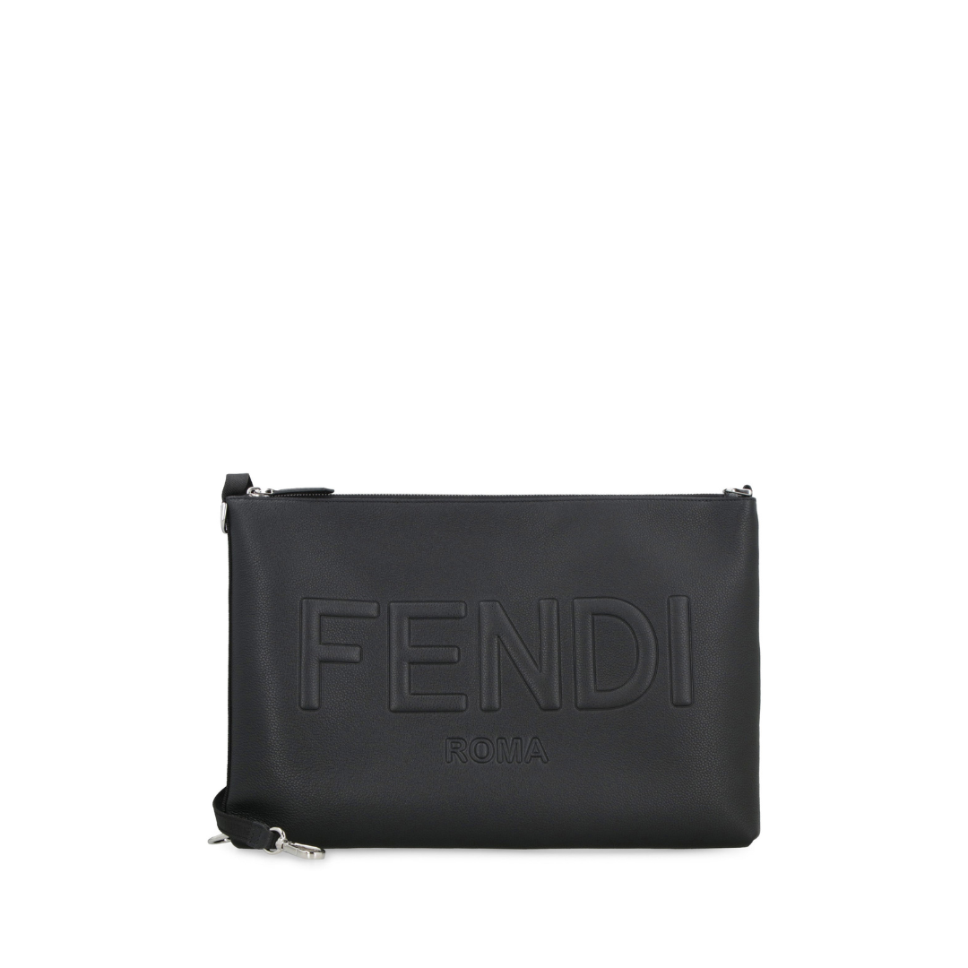 Roma
Black Leather Clutch - Image 1
