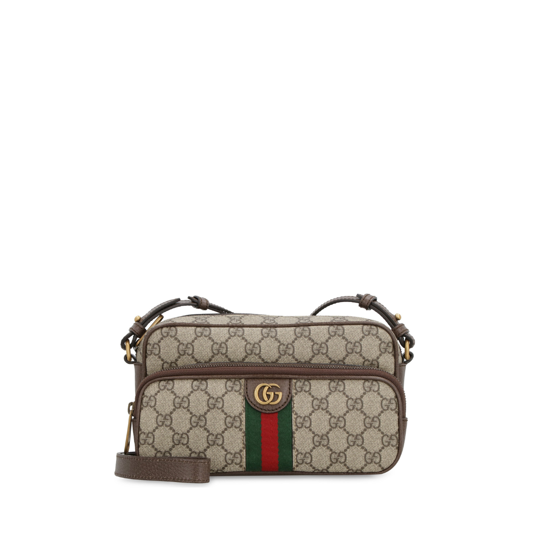 Ophidia Small Messenger Bag, Gold Hardware - Image 1