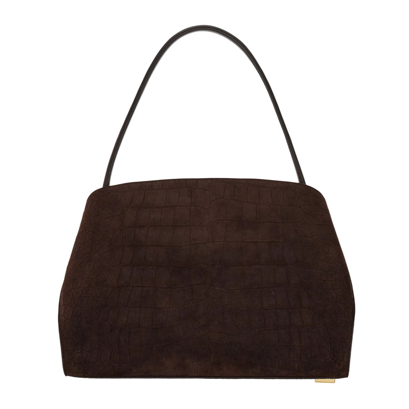 Hug Soft Medium Calfskin Shoulder Bags - Testa di Moro - Image 3